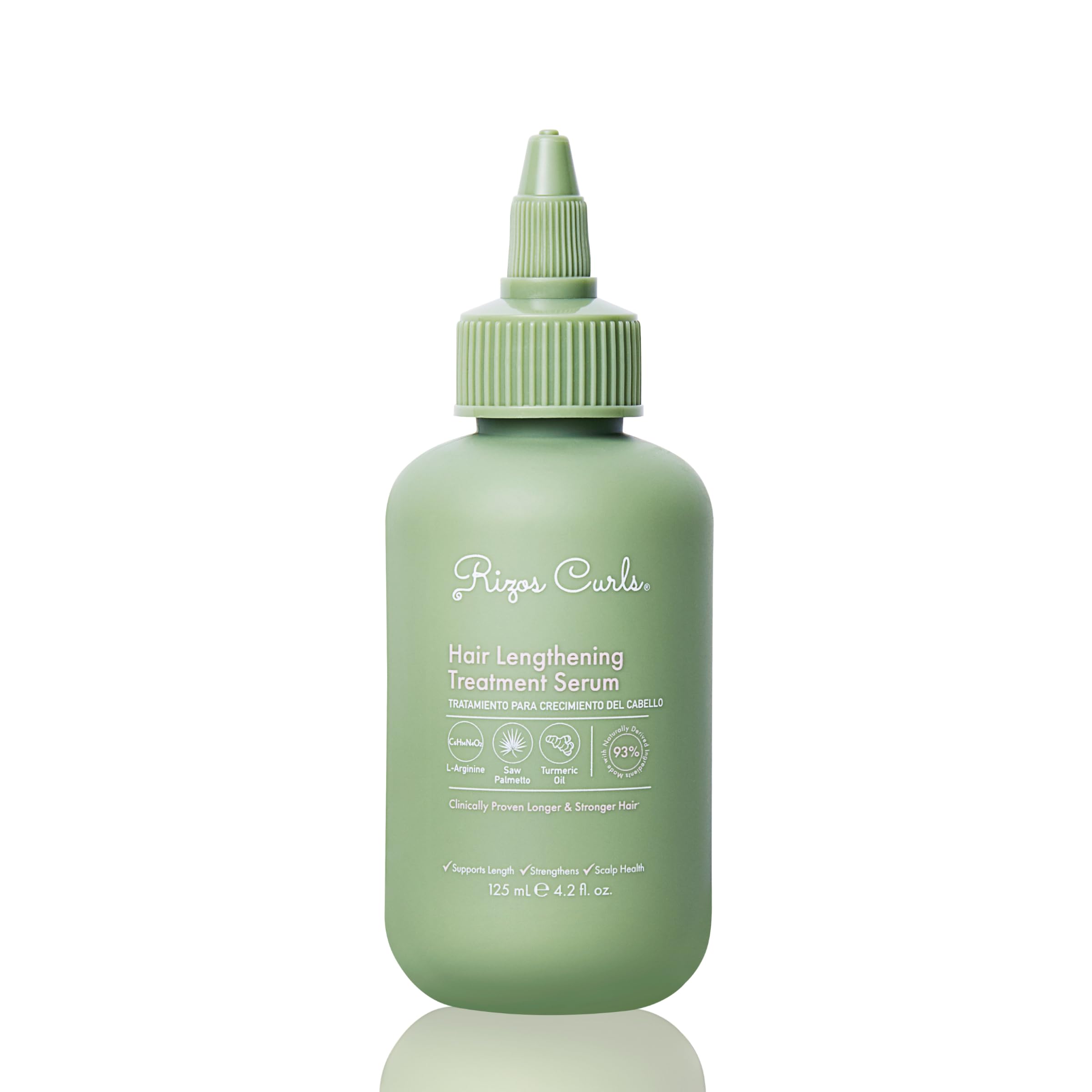 Rizos Curls Hair Lengthening Treatment Serum, Fortifies At Root for Healthy Scalp Microbiome Promoting Length, Supportes Longer 