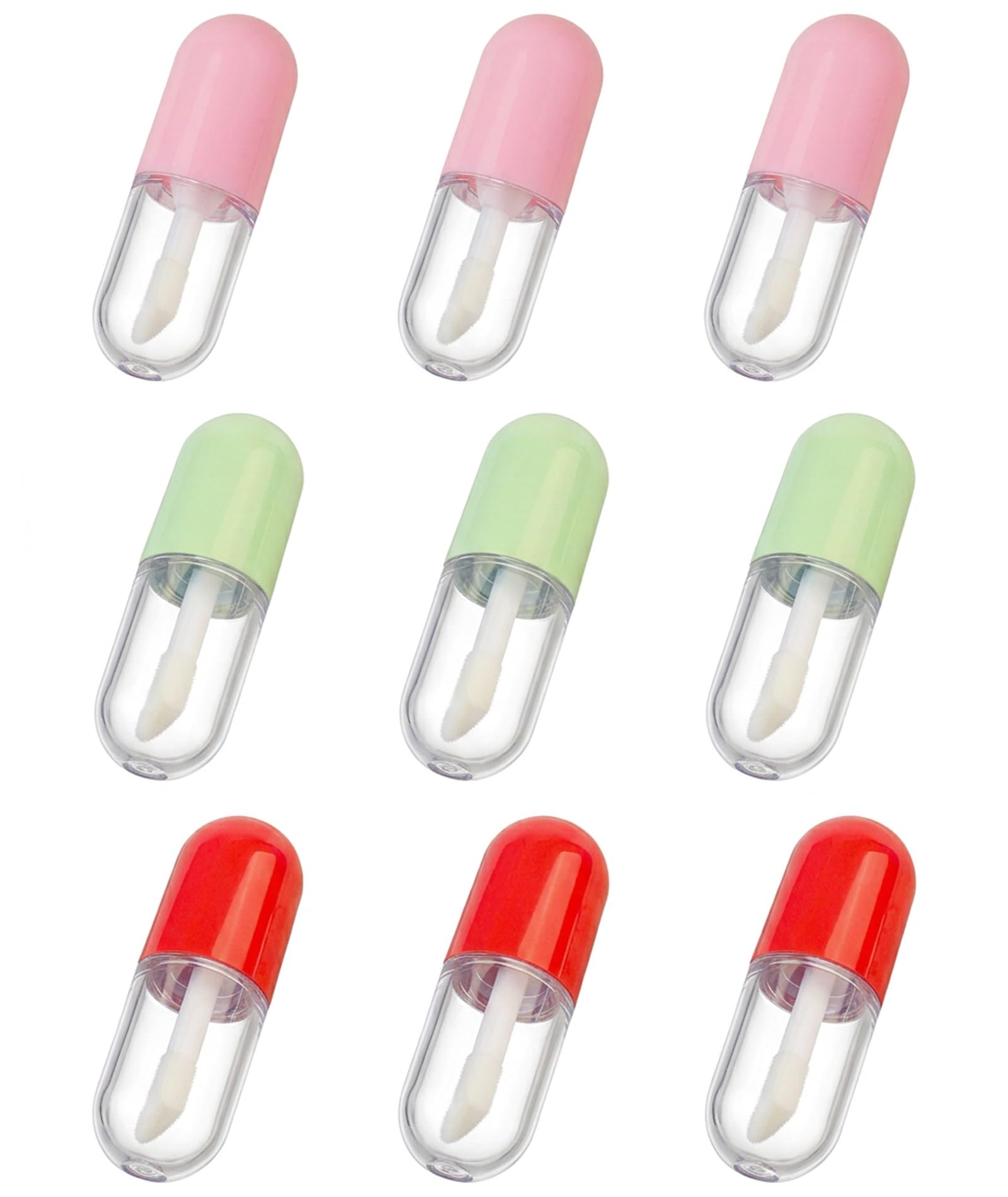 9Pcs Empty Lip Gloss Container, NinePiece Set For Custom Lip Gloss Creation, Travel Makeup Organization And Cosmetic Formula St