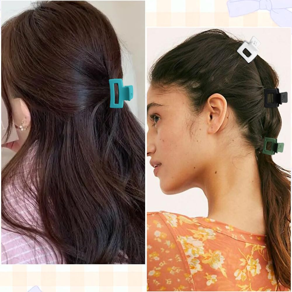 Ahoney 20Pcs Small Hair Claw Clips for Women Girls, 1 Mini Matte Tiny Hair Clips for Thin Thick Medium Hair Cute Jaw Clips Stron