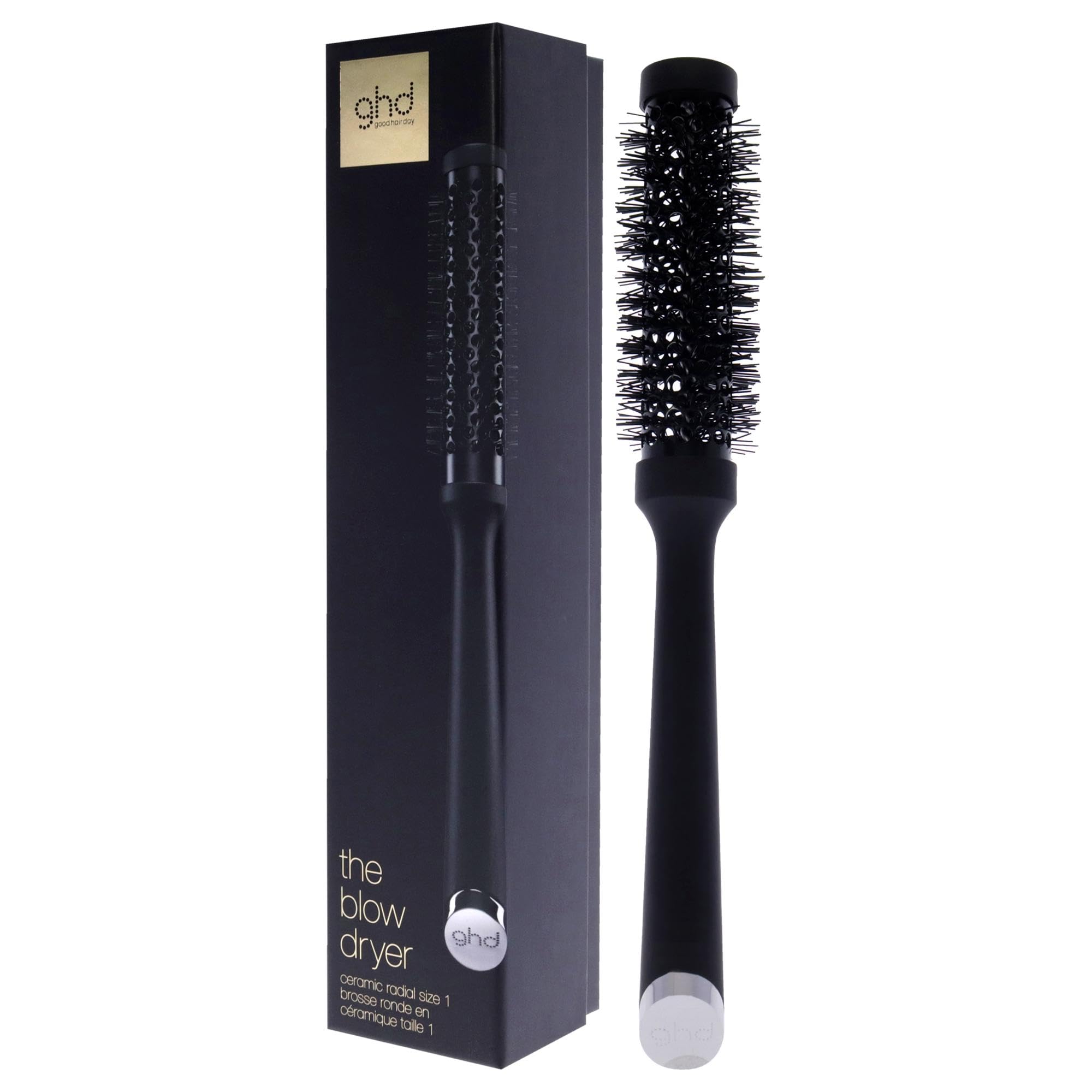 ghd Ceramic Vented Round Brush - 1.1 inch Barrel, 25mm Barrel, Size 1
