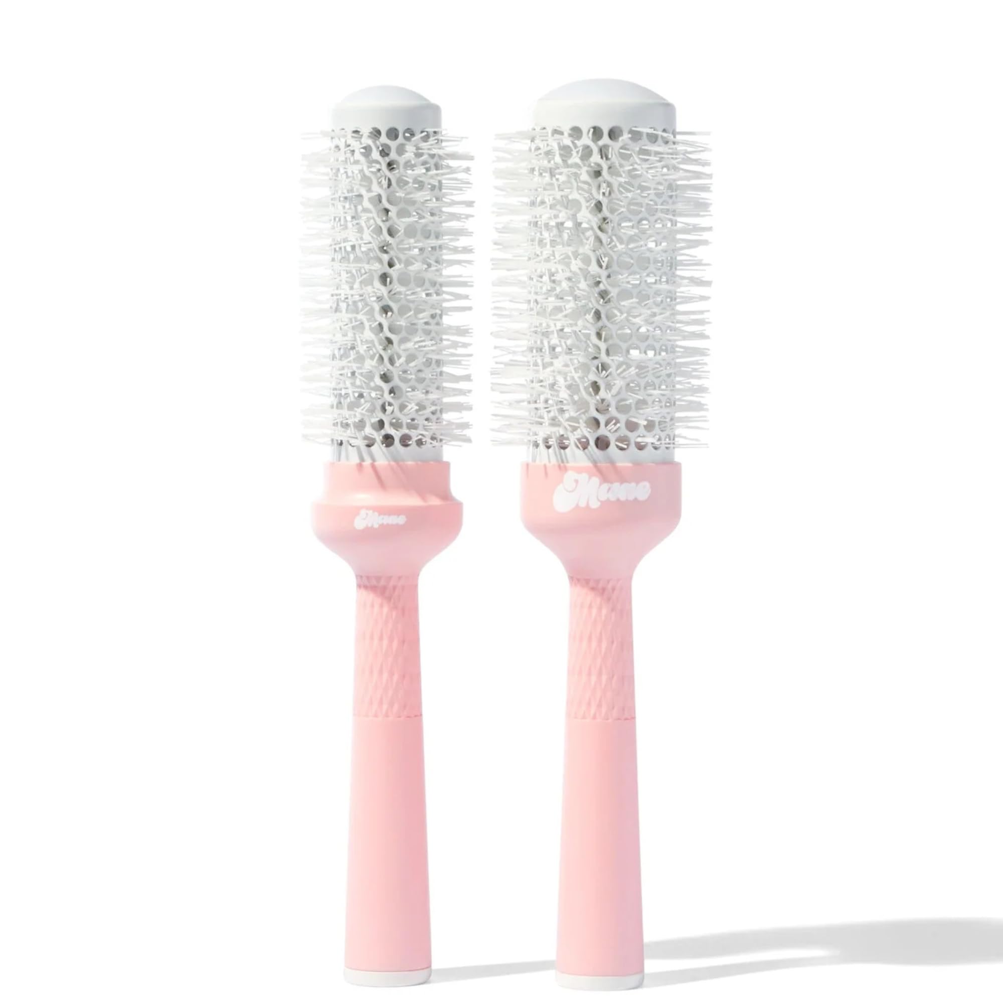 Mane BRB 33mm (1.7) Ceramic Round Brush - Round Blowout Brush for Shoulder Length Hair or Longer - Increases Hair Shine and Help