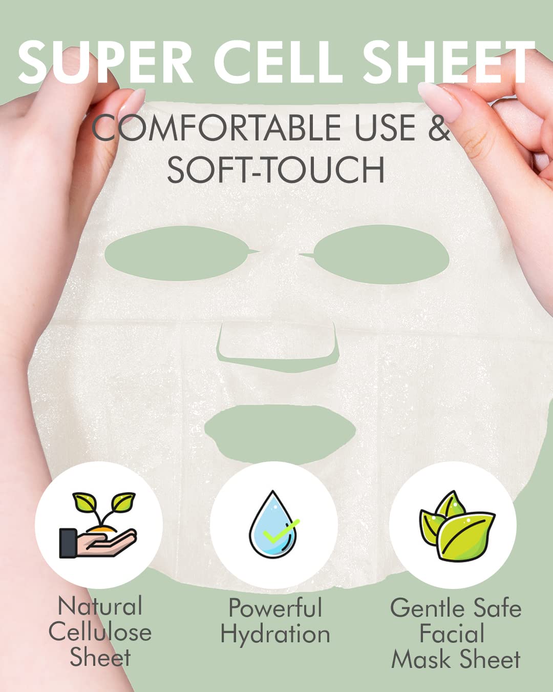 DERMAL Super Food Face Masks Skincare- 12 Pack Facial Sheet Mask for a Glowing Refreshing Skin- Moisturizing Sheet Masks for Fac