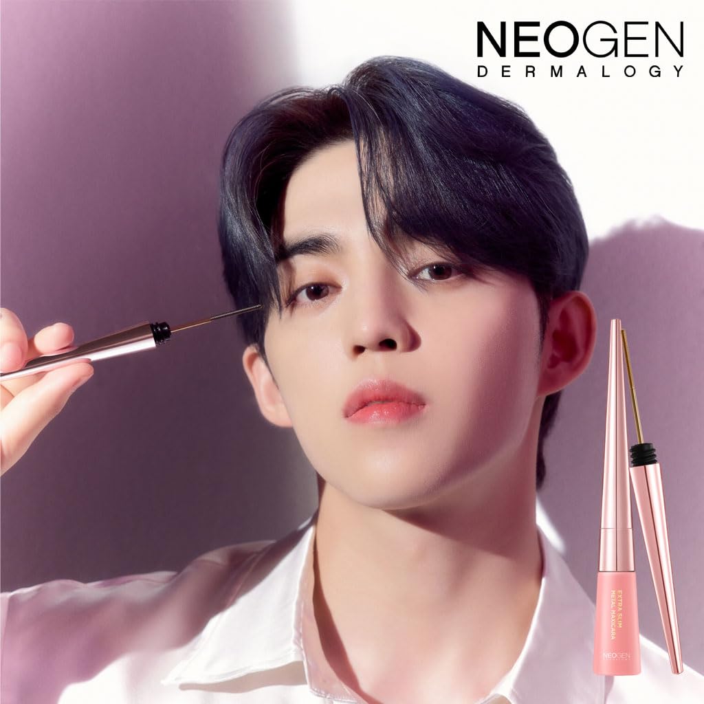 Neogendermalogy Innovative Sensational Hygienic Washable Extra Slim Metal Mascara (Slim, Black)