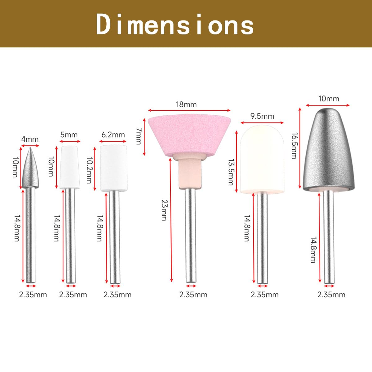 6 Count Upgrade Nail File Replacement Head Refills Compatible With Finish Touch Flawless Salon Nail Kit