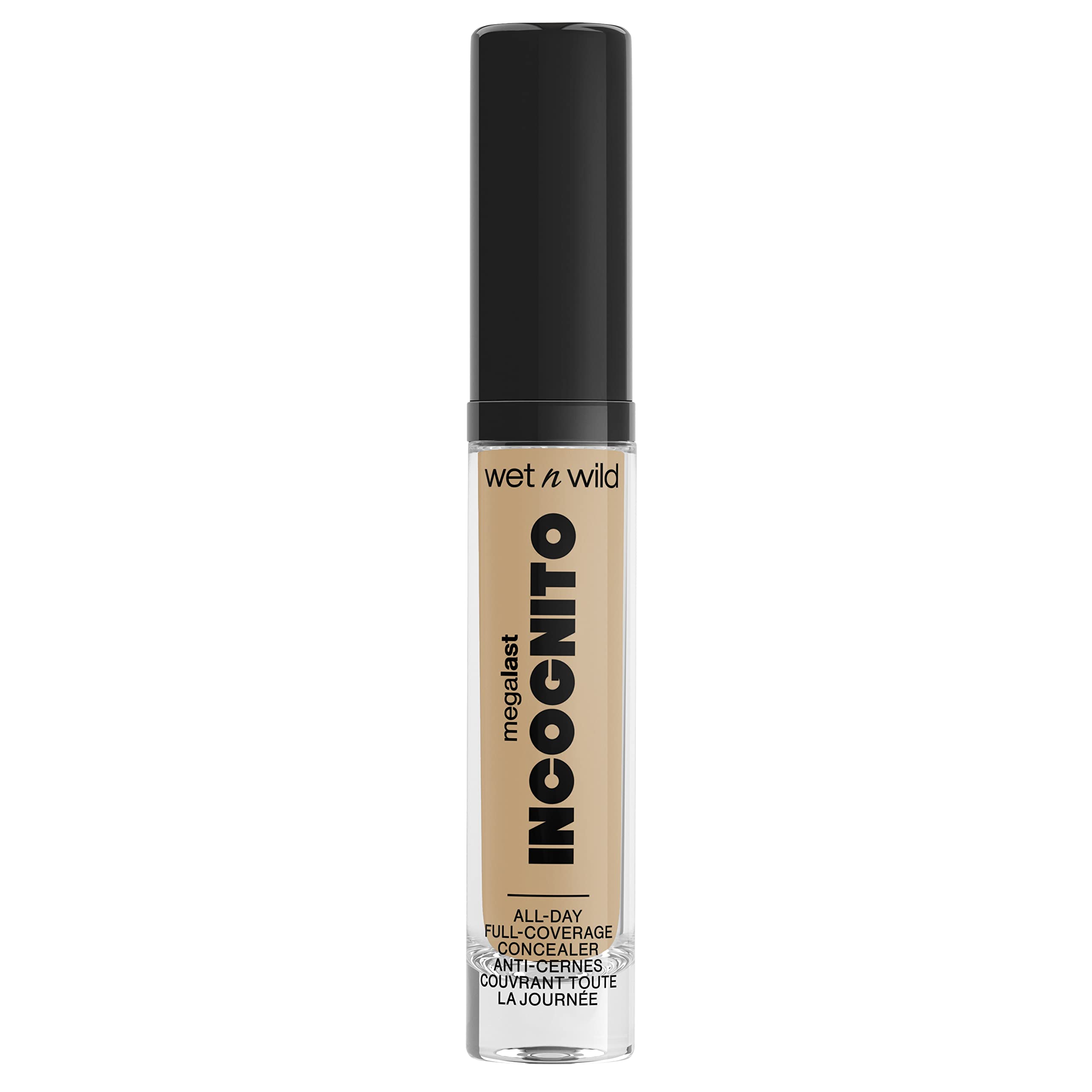 Wet N Wild Mega Last Incognito All-Day Full Coverage Liquid Matte Concealer, Medium Honey, 0.18 Ounce