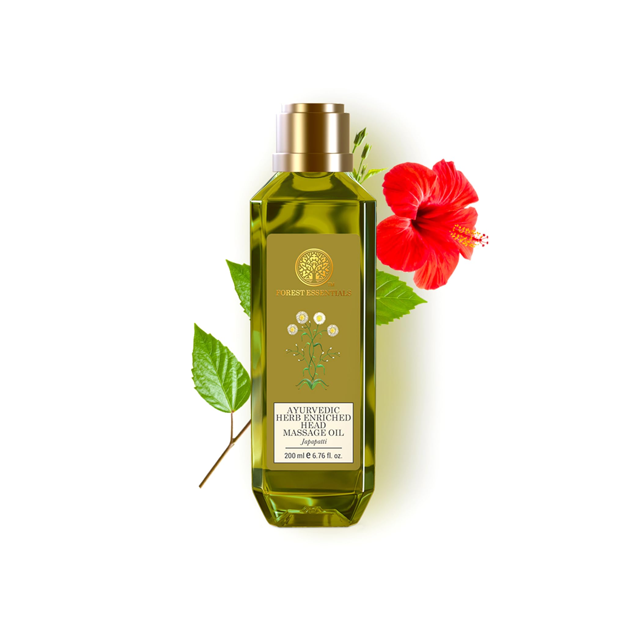 Forest Essentials Ayurvedic Herb Enriched Head Massage Oil Japapatti - 200ml