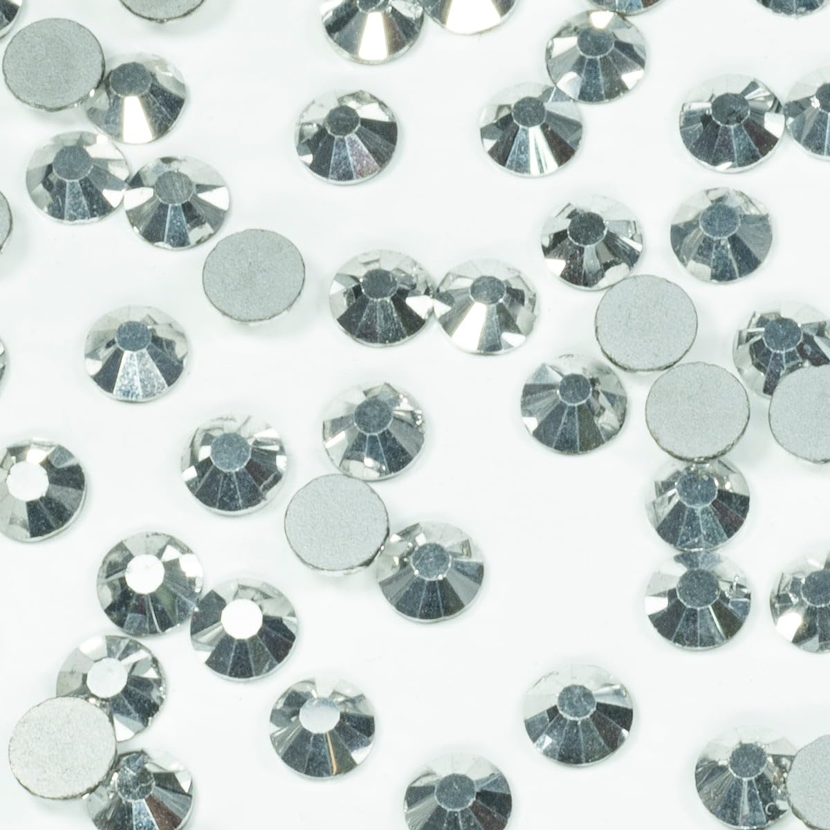 1440pcs SS20 Silver Nail Rhinestones Bulk Metallic Silver Nail Art Round Crystals K9 Glass Flatback Gems Beads Stones Diamonds G