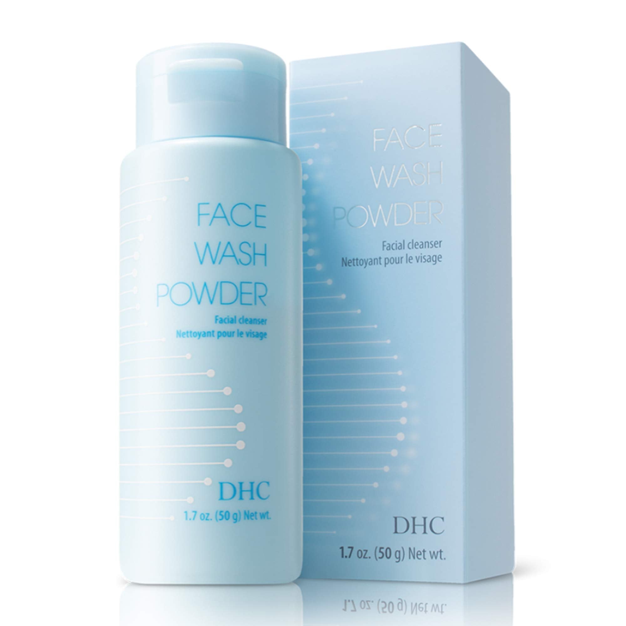 DHC Face Wash Powder, Luxurious Foaming Lather, Lightweight Powder Formula, Gently Exfoliates, Hydrating, Fragrance and Colorant