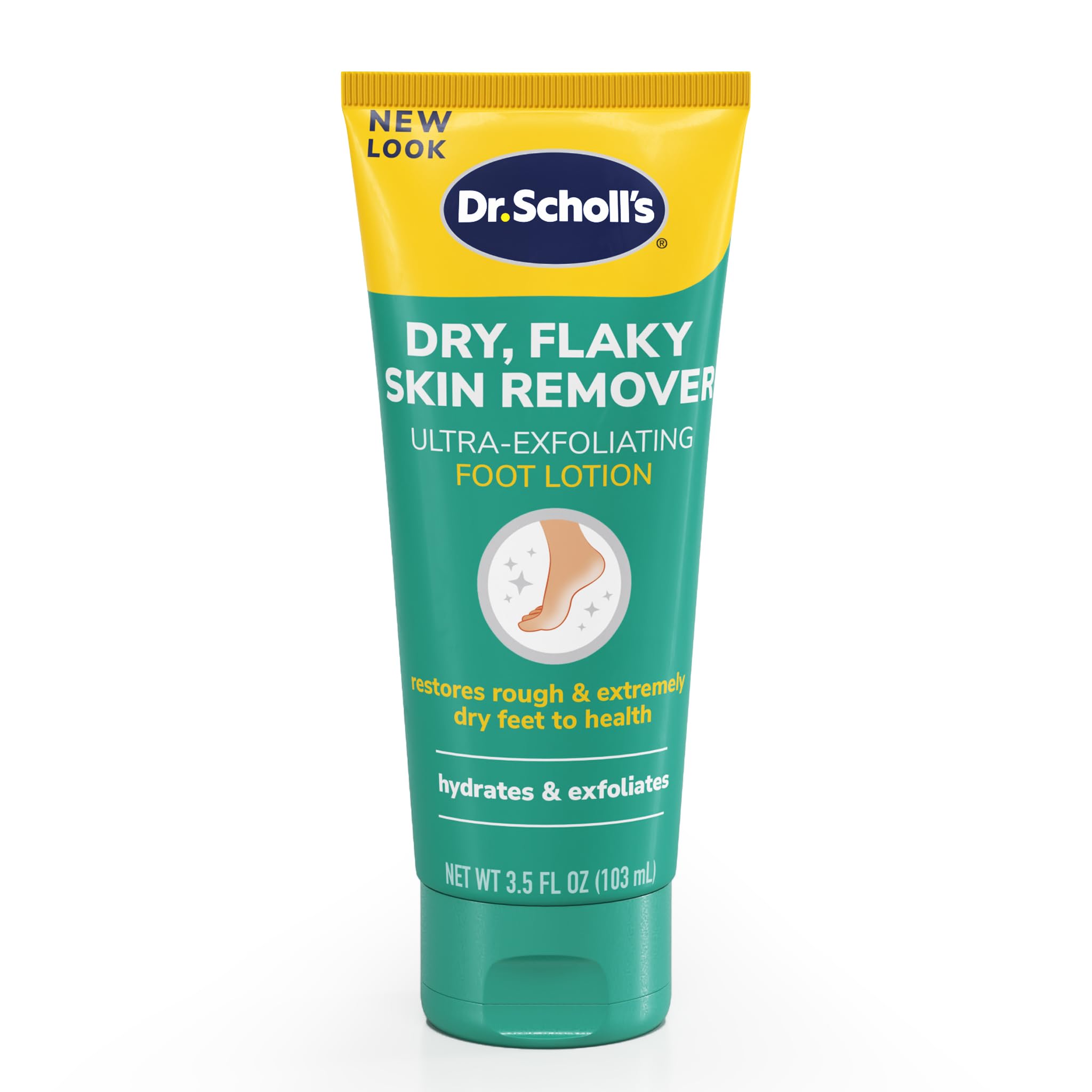 Dr Scholls Dry, Flaky Skin Remover Ultra Exfoliating Foot Lotion With Urea For Rough Dry Cracked Feet, Heal And Moisturize For H