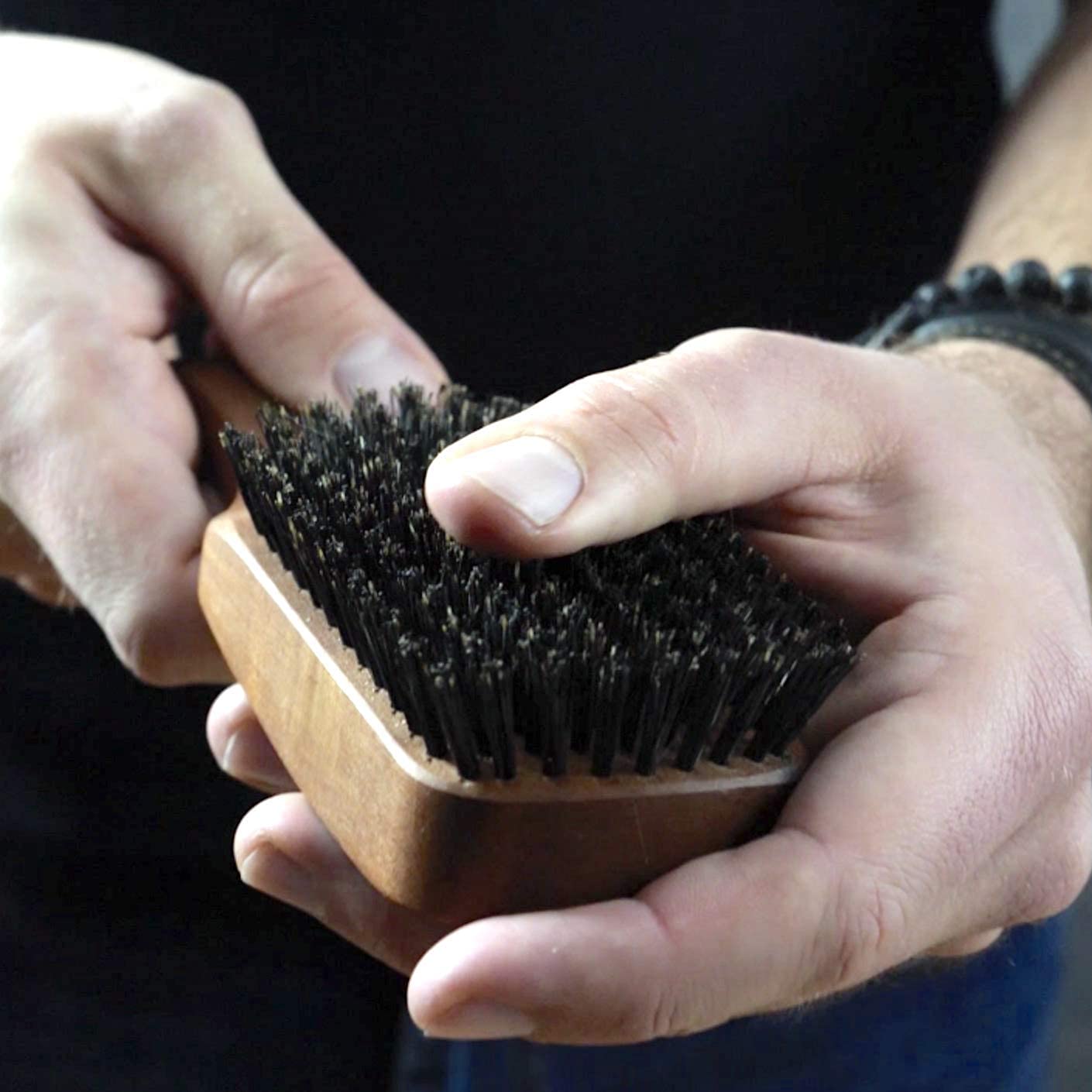 Zilberhaar Major - Men'S Hair And Beard Brush - Soft Boar Bristles - Massages And Exfoliates Skin And Scalp - Ideal Men'S Groomi