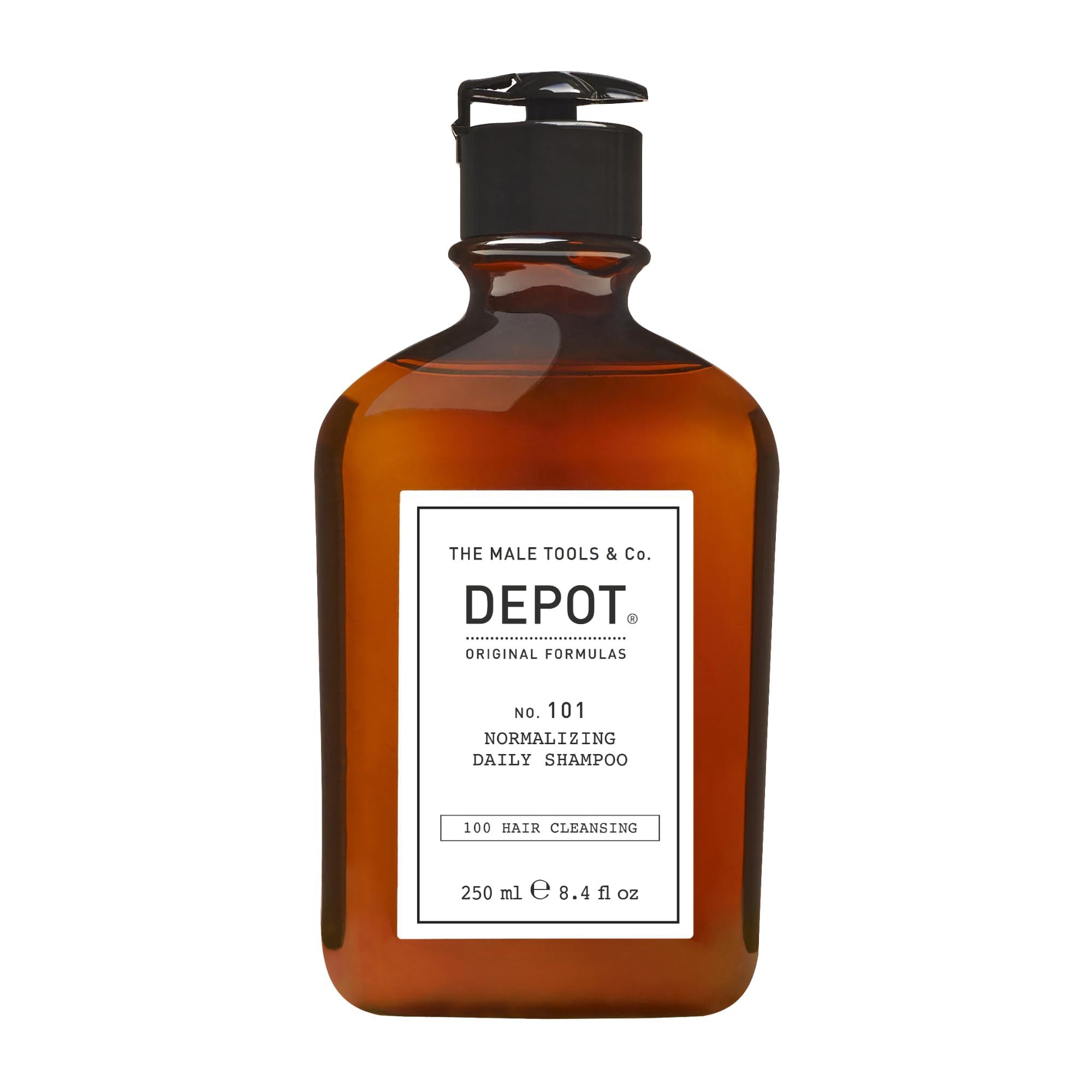 DEPOT No. 101 Normalizing Daily Shampoo - Gentle Mens Cleanser | Sulfate-Free, Scalp Balancing with 14 Botanical Extracts, Sage 