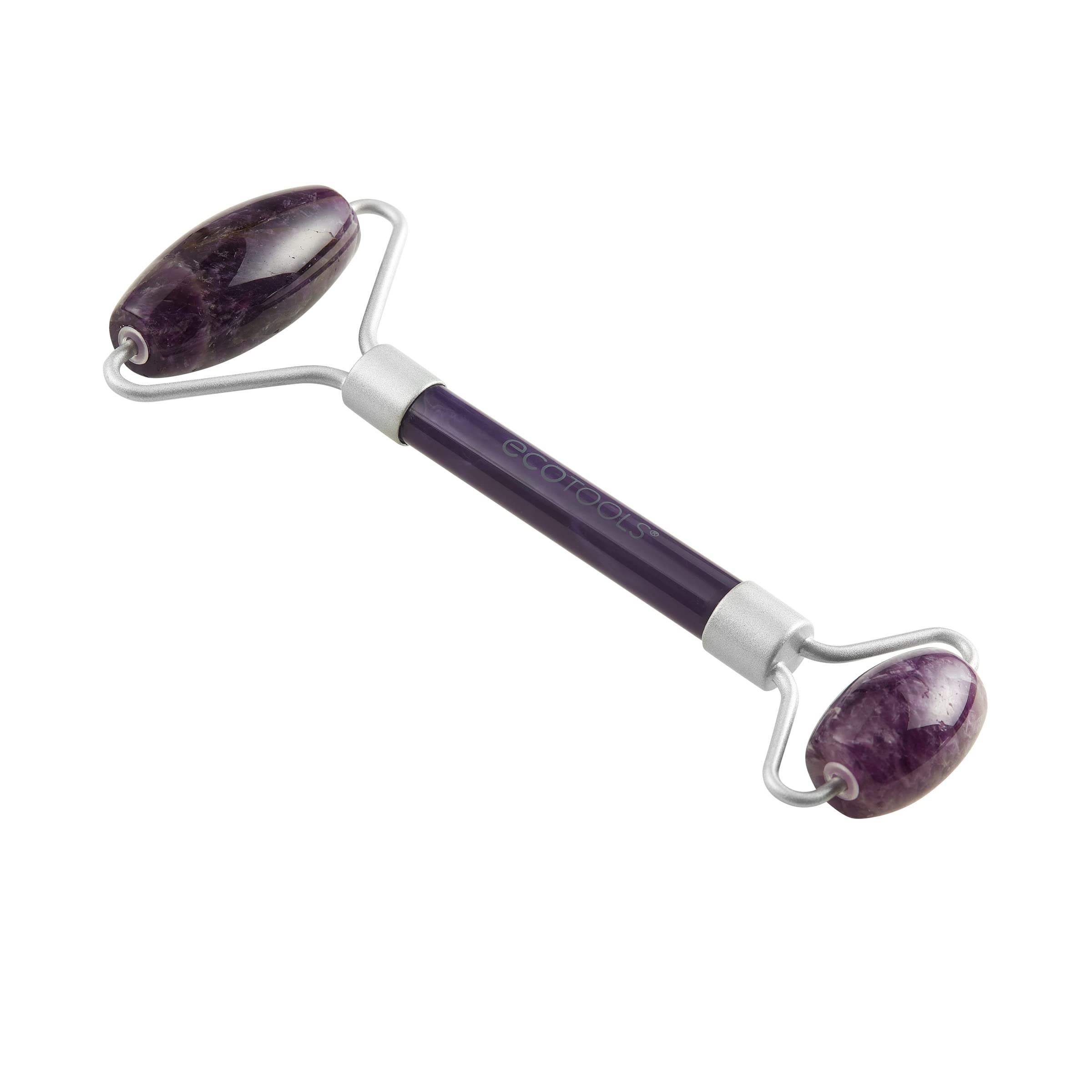 EcoTools Amethyst Facial Roller, Real Stone Face Roller & Massager, Skincare & Sculpting Tool, Reduces Puffiness & Dark Circles,