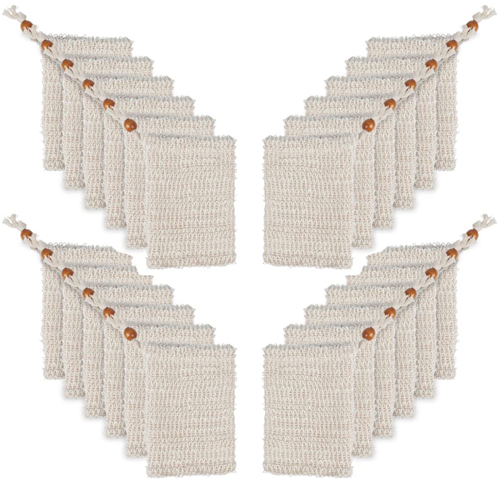 'N/A'' Otymiow 30 Pack Soap Bags For Soap Bars Soap Saver Pouch Soap Sock Soap Bags Mesh Exfoliating Natural Sisal Soap Bag Han
