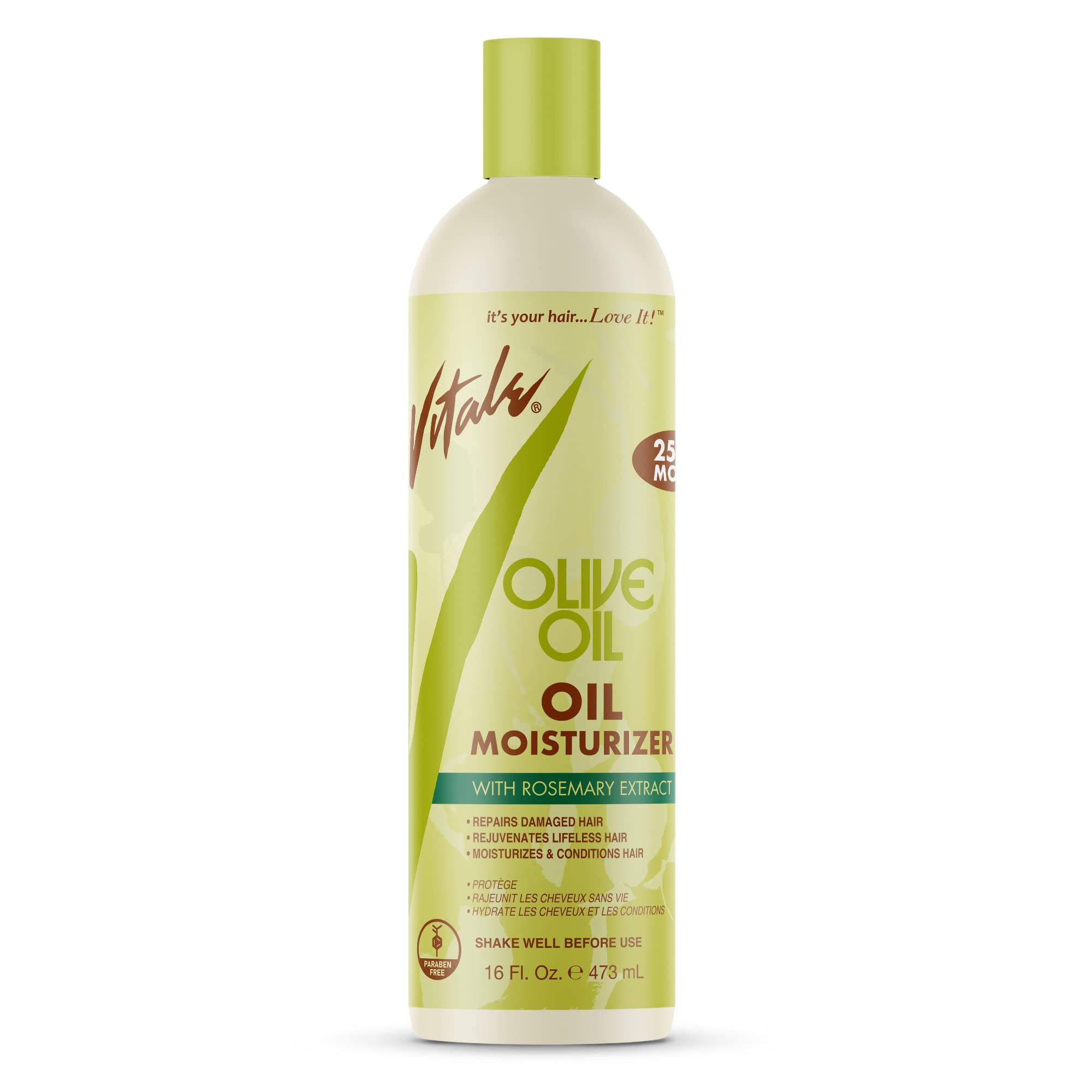 Vitale Vitale Olive Oil Deep Moisturizing Shampoo 12 Fluid Ounce, White, 12 Fl Ounce