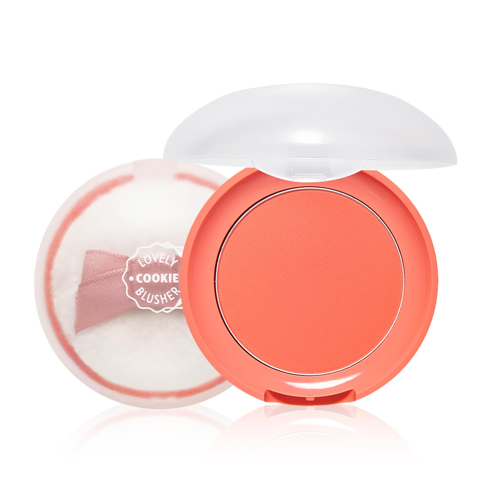 Etude Lovely Cookie Blusher #Rd301 Red Grapefruit Pudding 4G | Glowing & Natural Powder Blush With Long-Lasting Sebum Control |