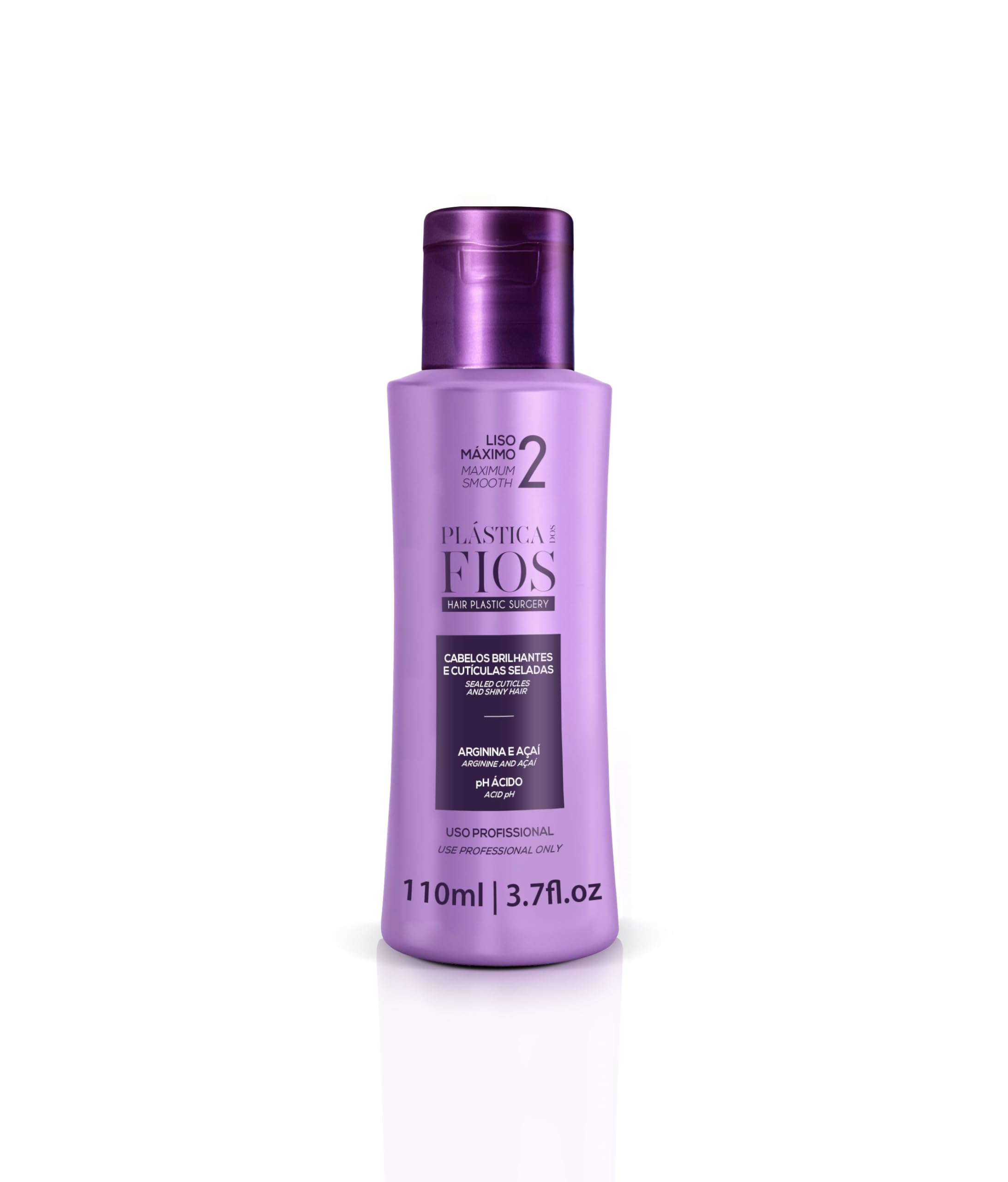 Plastica Dos Fios Brazilian Keratin Treatment Complex - Hair Plastic Surgery, 110ml 3.7oz, Anti-Frizz, Straightening Control, Qu