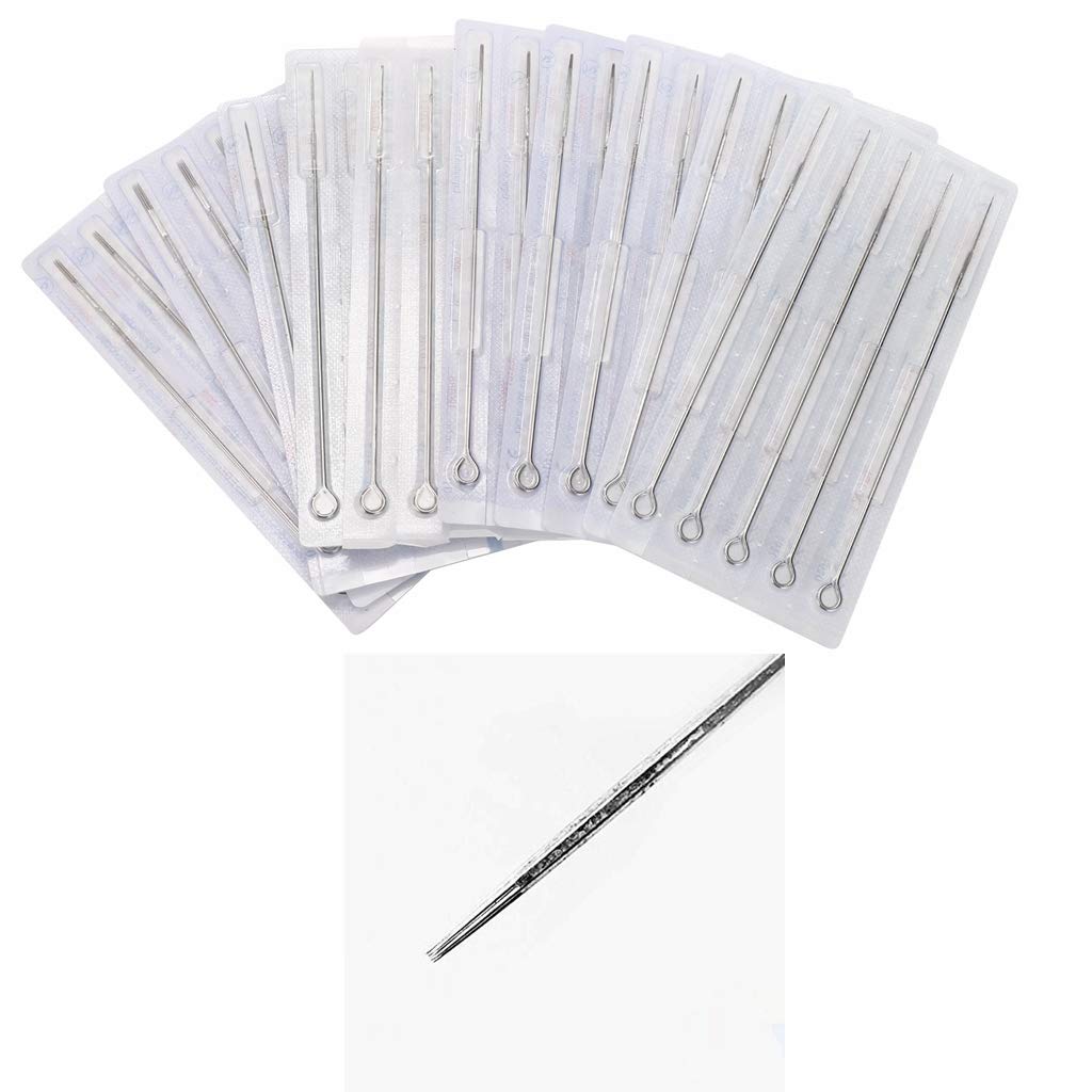 Tattoo Needles,New Star Tattoo Disposable Sterilized Premium Quality 7RL Tattoo Needles 7 Round Liner #12 Standard Disposable & 