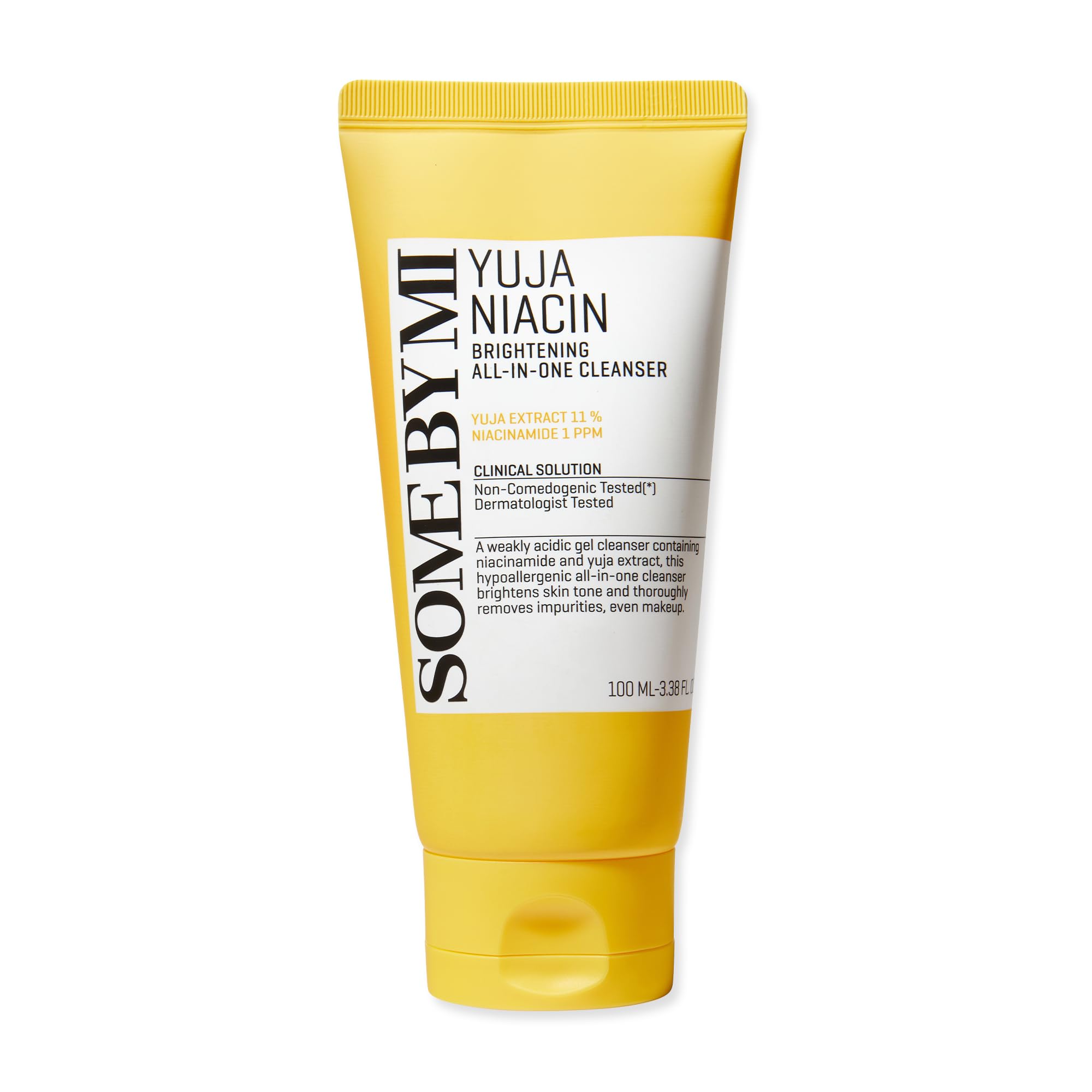 Some By Mi Yuja Niacin Brightening All In One Cleanser - 3.38Oz, 100Ml - Mild Daily Face Wash For Dull-Looking Skin - Low Ph For
