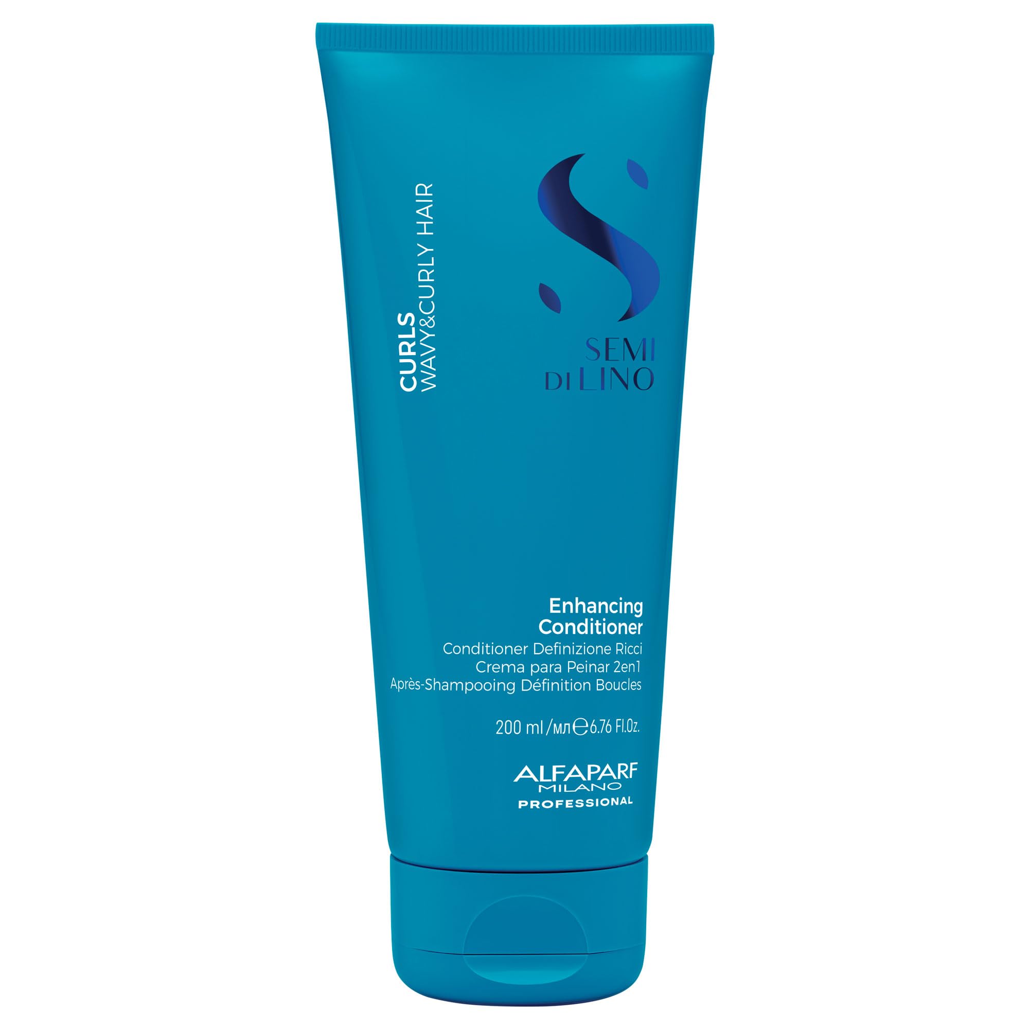 Alfaparf Milano Semi Di Lino Curls Enhancing Conditioner For Wavy And Curly Hair - Hydrates And Nourishes - Reduces Frizz - Prot