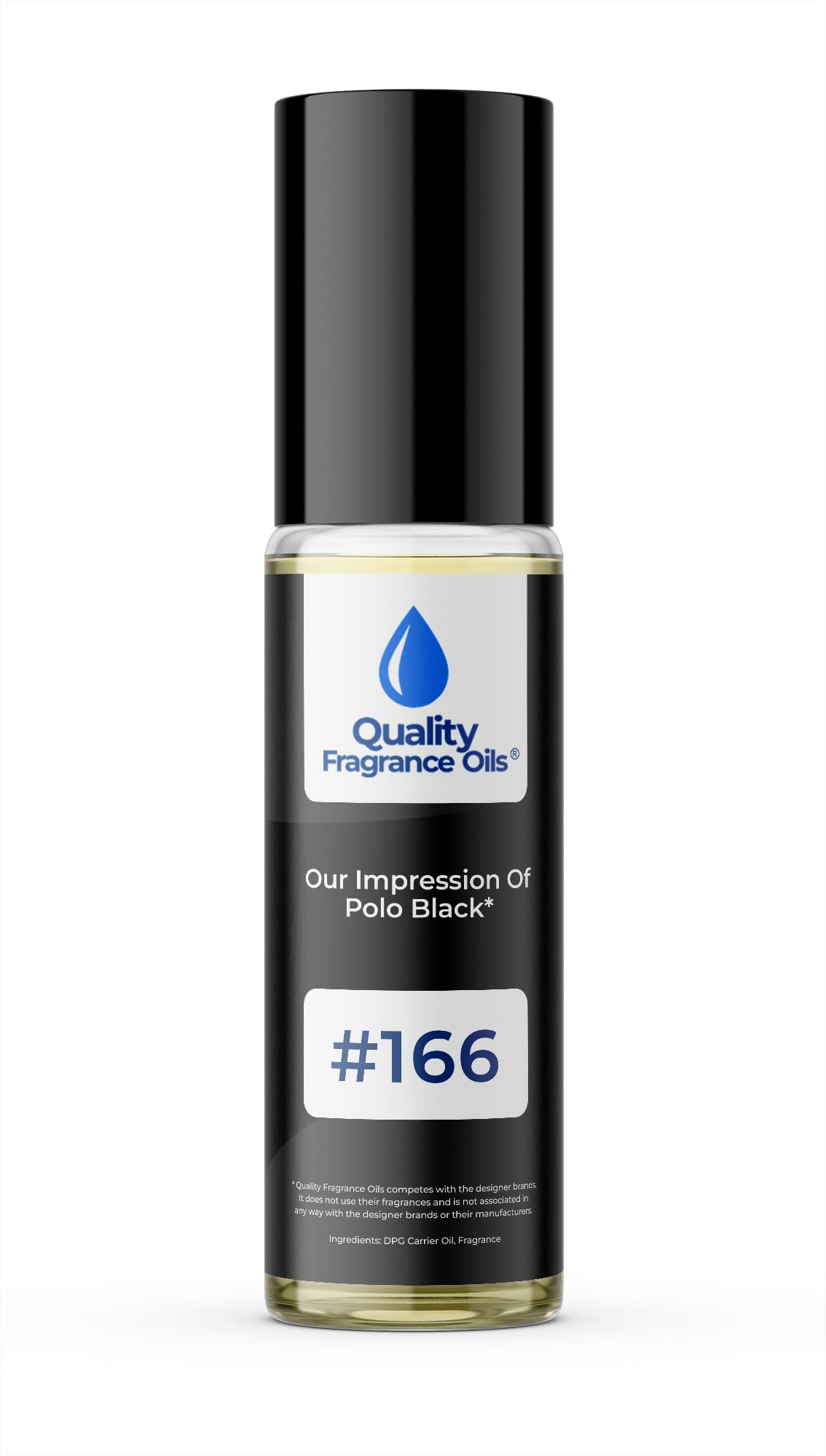 Quality Fragrance Oils' Impression #166, Generic fragrance compatible with Polo Black for Men (10ml Roll On)