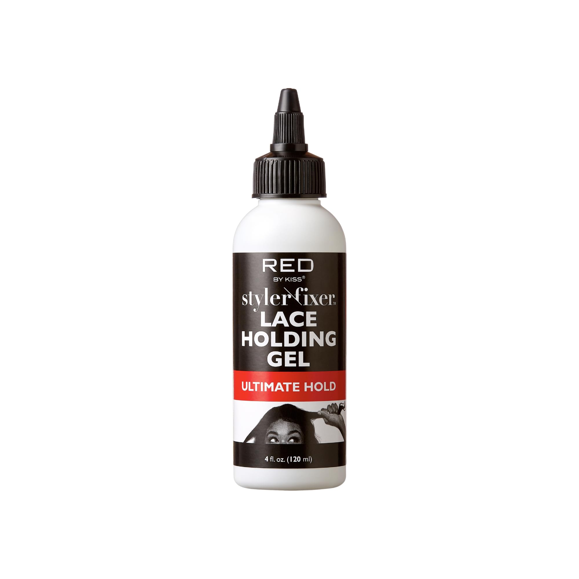 Red by Kiss Styler Fixer Lace Holding Gel, Long Lasting 72-Hr Wear, Quick-Dry Formula for Seamless Lace Application, Scalp Prote
