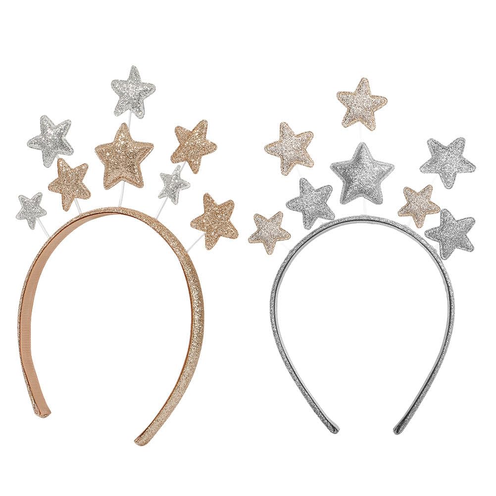 Angoily 2pcs Pentagram Headband Unique Headdresses Headbands for Women Hair Hoops for Girls Hairbands Party Hair Accessories Hea