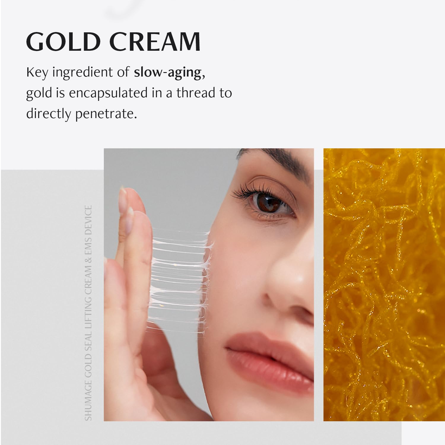 Meditherapy Shumage Gold Seal Lifting Cream (1.69 Fl Oz), Collagen & Gold Threads Cream, Anti Aging, Firm And Lifting Sagging Sk