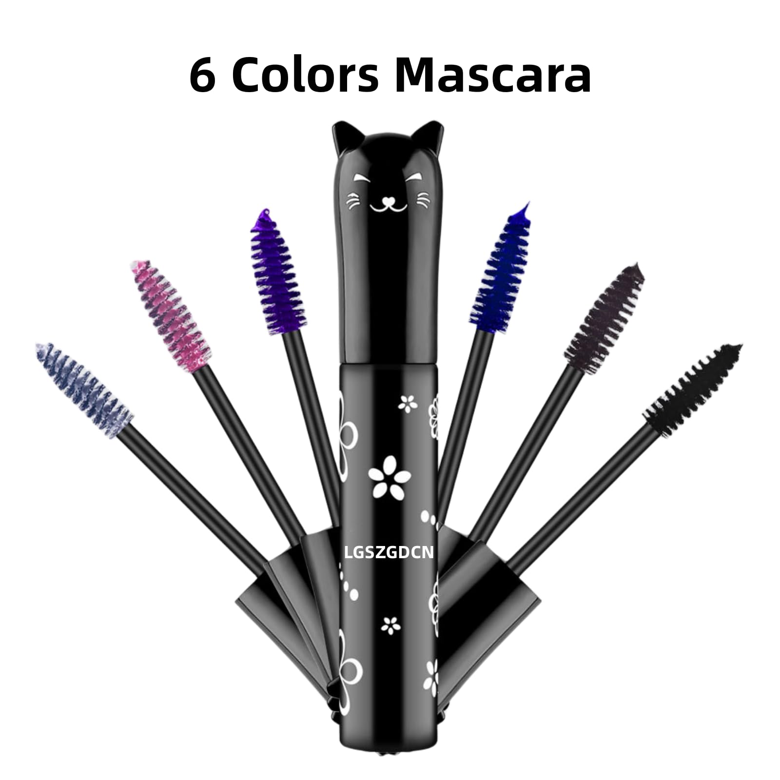 Lgszgdcn Brown Lashes Extensions Mascara Waterproof Smudge Proof Eyes Makeup Volume And Length Natural Hypoallergenic Fast Dry E