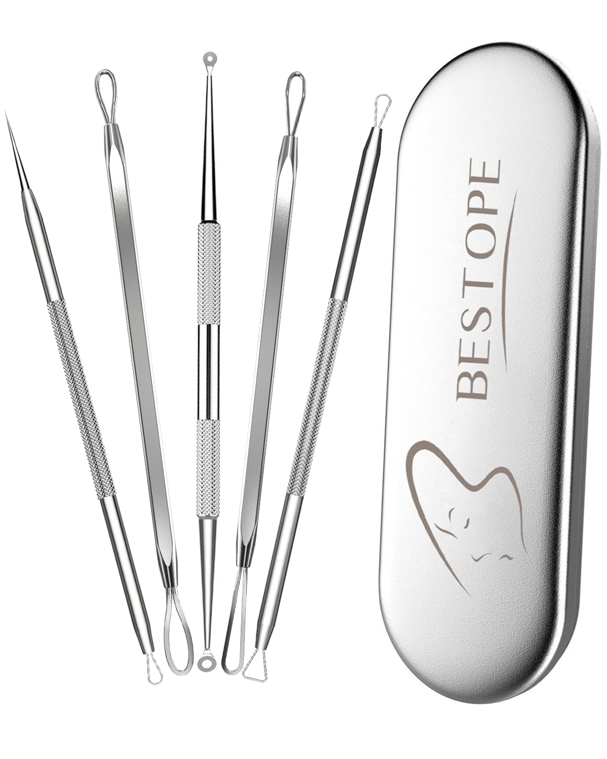 Taythi Blackhead Remover Tool, Pimple Popper Tool Kit, Blackhead Extractor Tool For Face, Extractor Tool For Comedone Zit Acne W