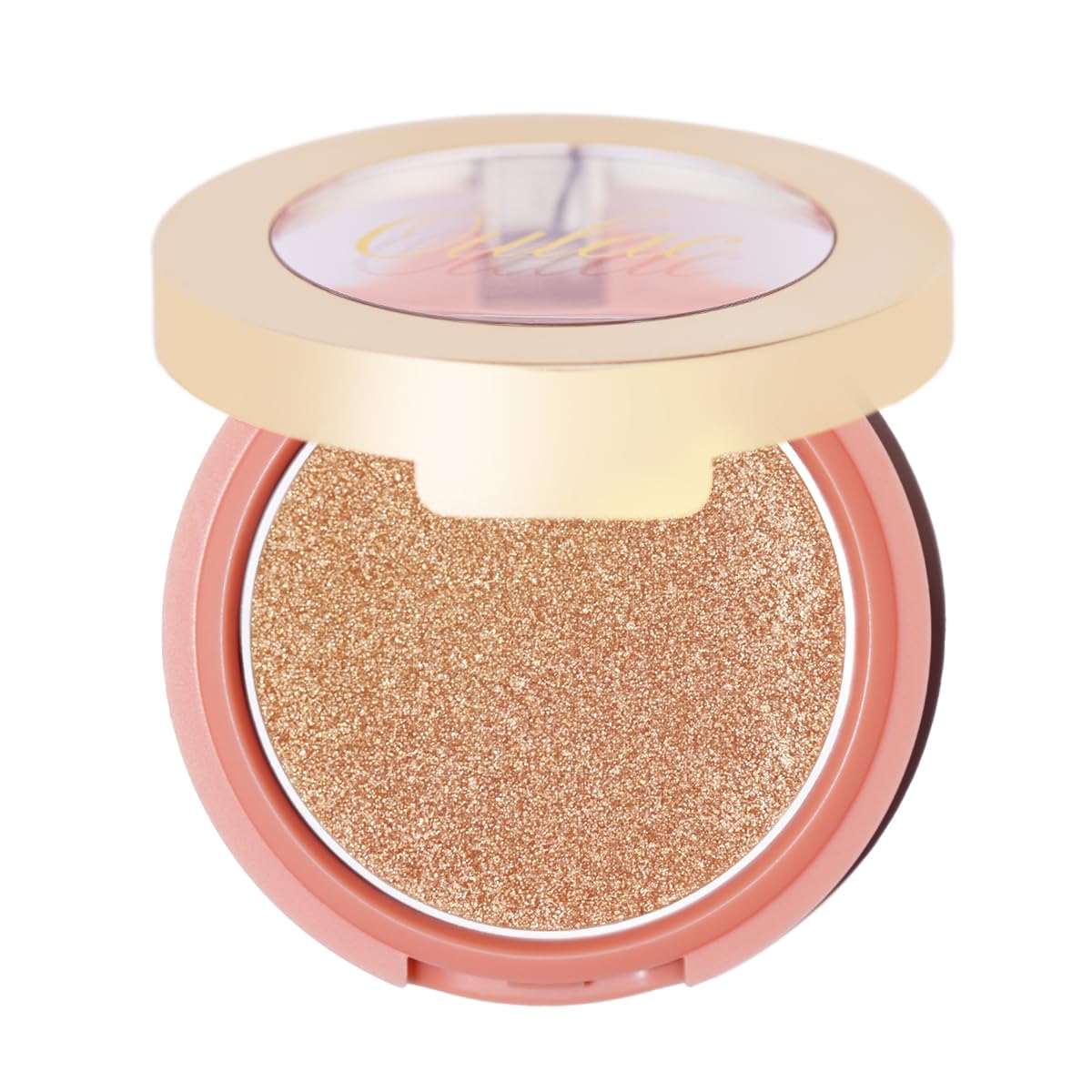 Oulac Shimmery Blush Makeup| 2 in 1 Powdery Cream Blush & Highlighter| Golden Hour Makeup Bronzer Illuminating | Rich Colors &Bl