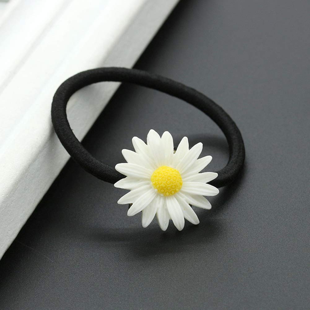 Lovef 18 Pcs All-Match Boutique Pastoral Little Daisy Flower Hair Accessories Hair Clips Bobby Pins Barrettes Elastic Hair Rope