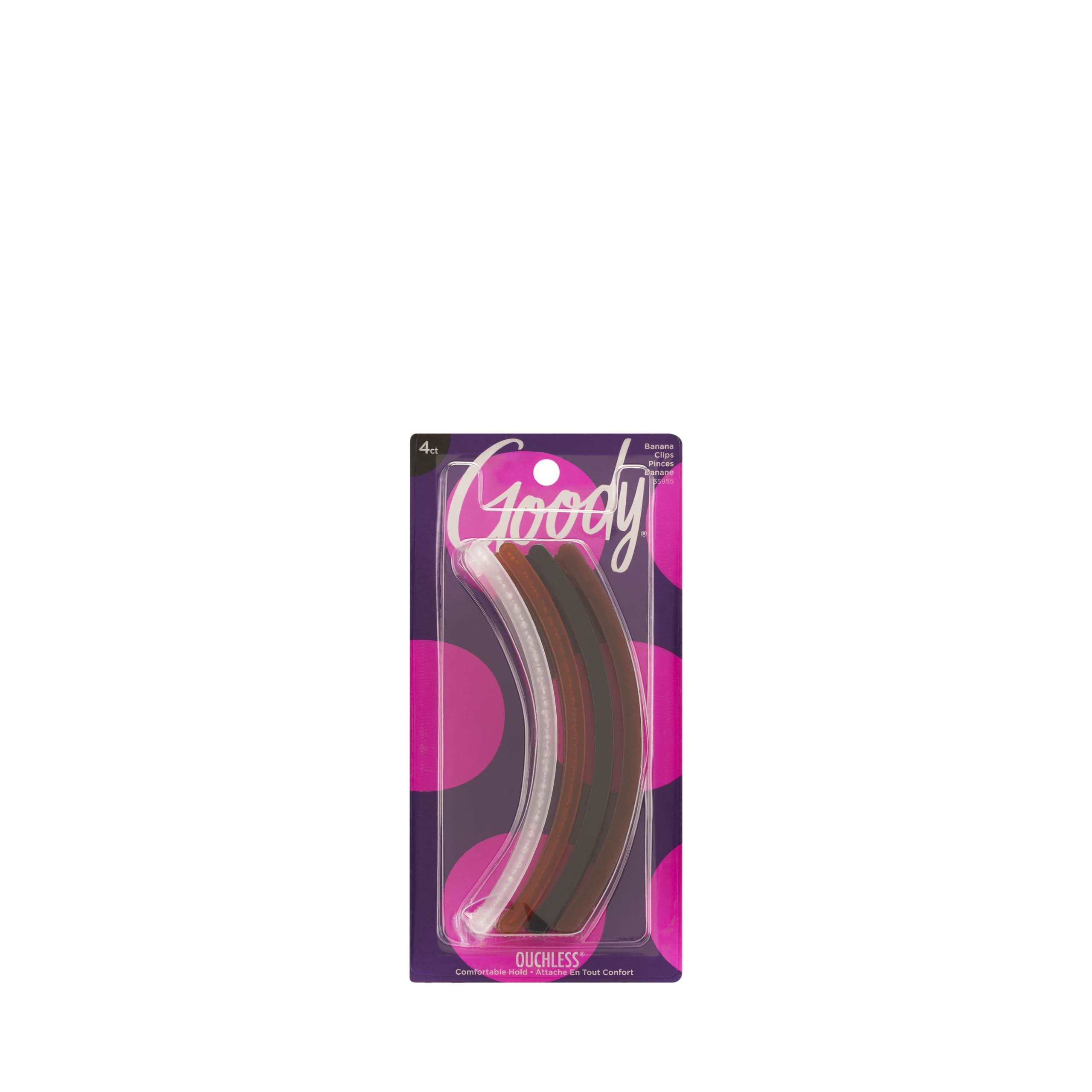 Goody Women's Classics Clincher Comb, 5 Inch, 4 Count