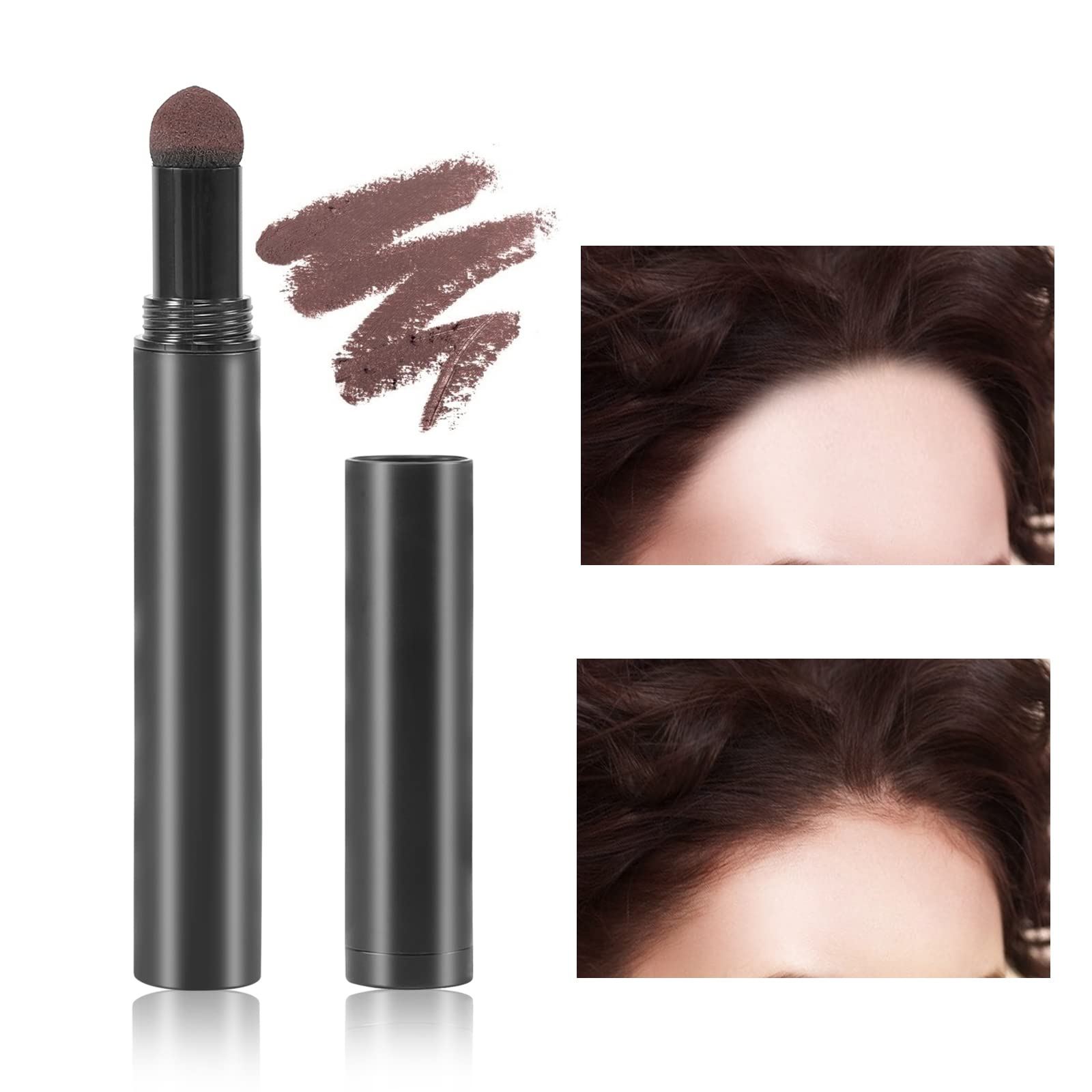 Boobeen Hairline Powder Stick Root Cover Up Instantly Hair Shadow Waterproof Hair Root Concealer For Thinning Hair Root Touch-Up