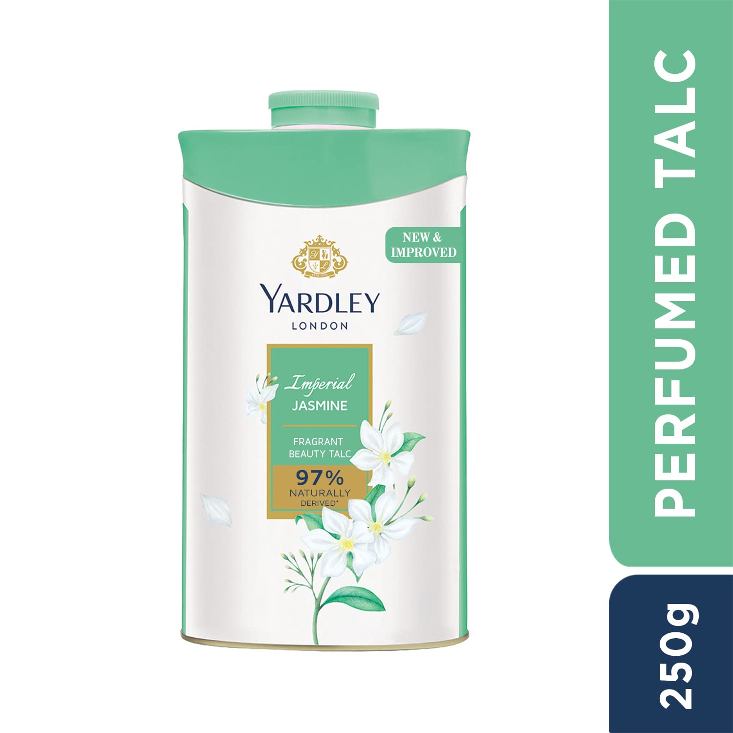 Yardley London Jasmine Perfumed Talcum Powder - 250 G. 8.8 Oz, Deodorizing Talc