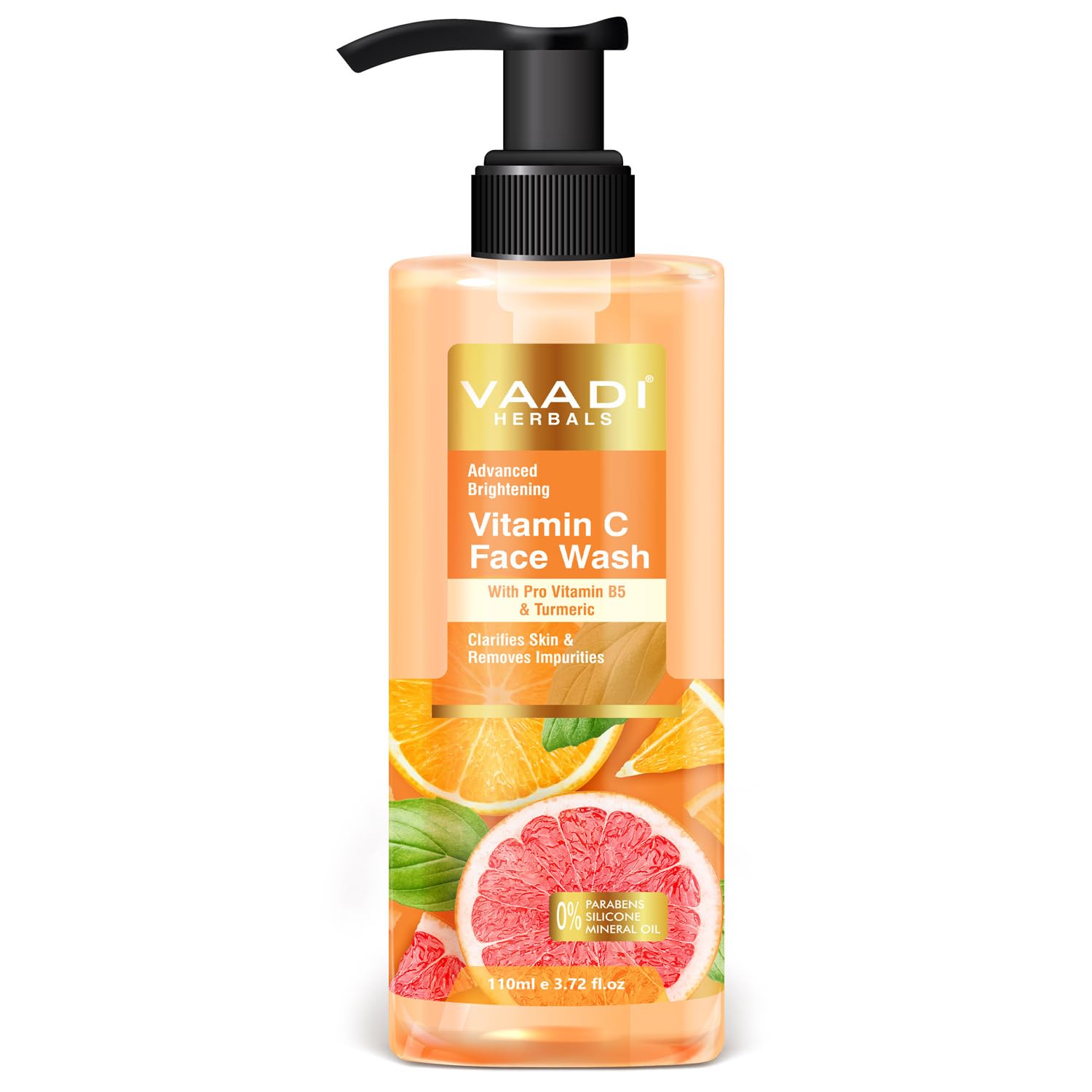 Vaadi Herbals Vitamin C Face Wash With Pro Vitamin B5 & Turmeric 110Ml