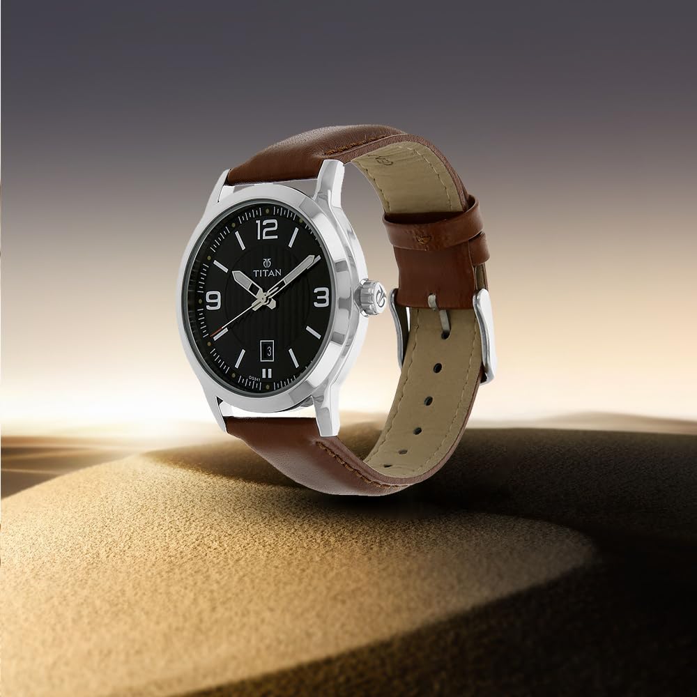 Titan Titan Neo Analog Black Dial MenS Watch Nm1730Sl02/Nn1730Sl02