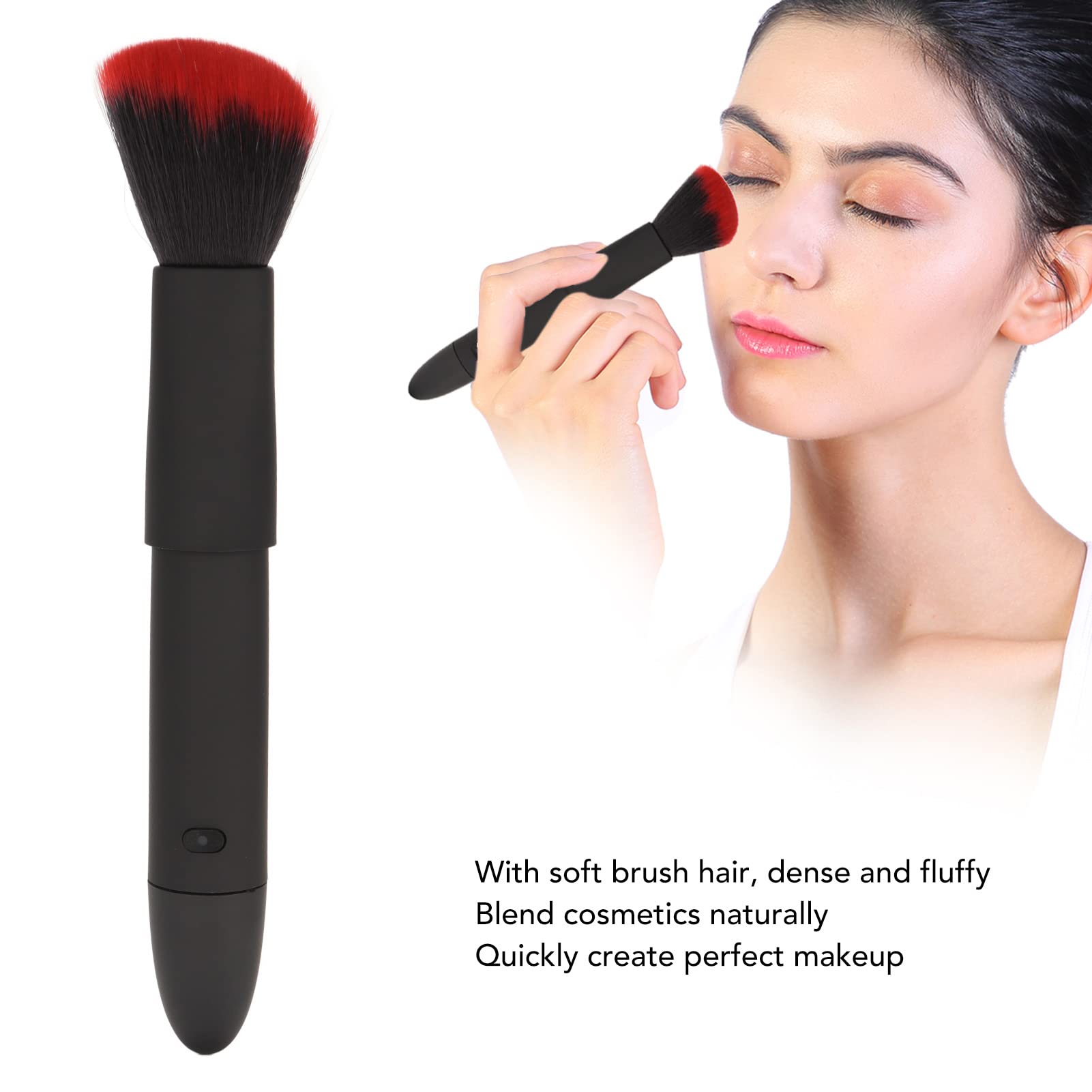 Electric Makeup Brush 10 Gears Rechargeable Multifunctional Waterproof Blush Brush For Contouring, Highlight And Airbrush