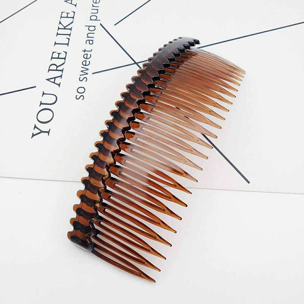 4 Pieces 24 Teeth Hair Side Combs French Comb Side Hair Combs Plastic Hair Clip Clamp Hair Clip Combs Hair Accessory For Women A