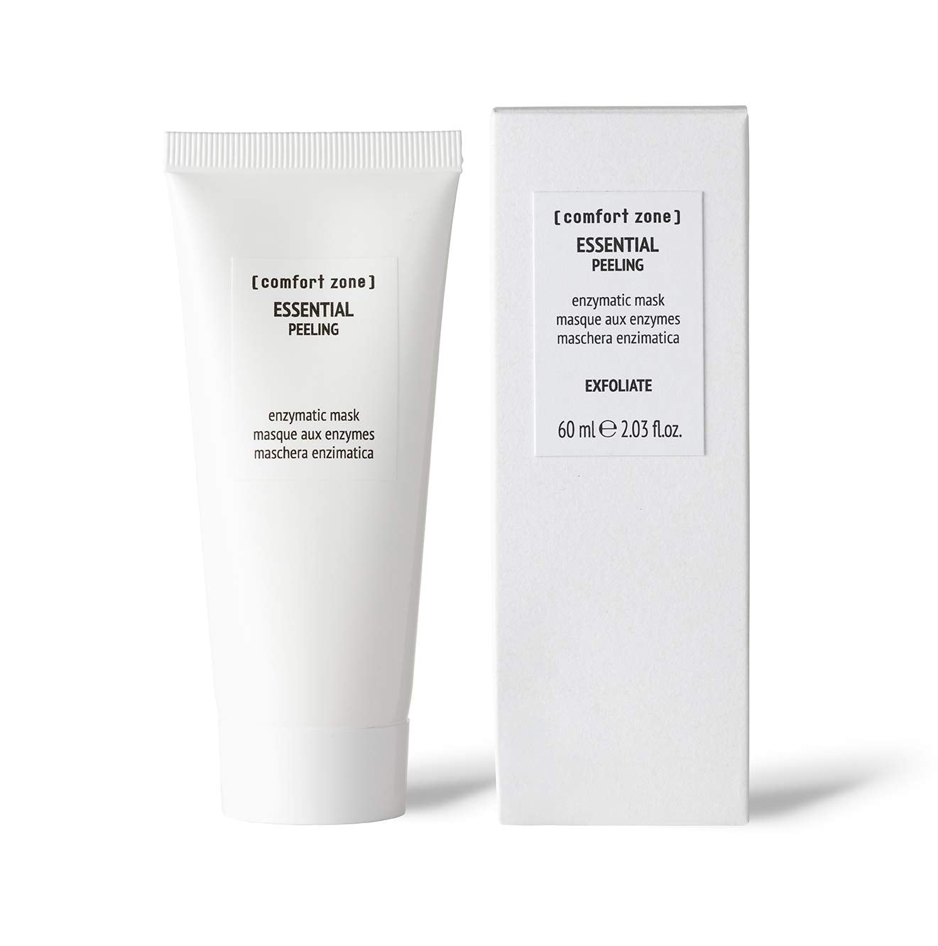 [ comfort zone ] Essential Peeling Delicate Enzymatic Mask, Eliminate Dead Skin Cells And Excess Sebum, Ideal For Sensitive Skin