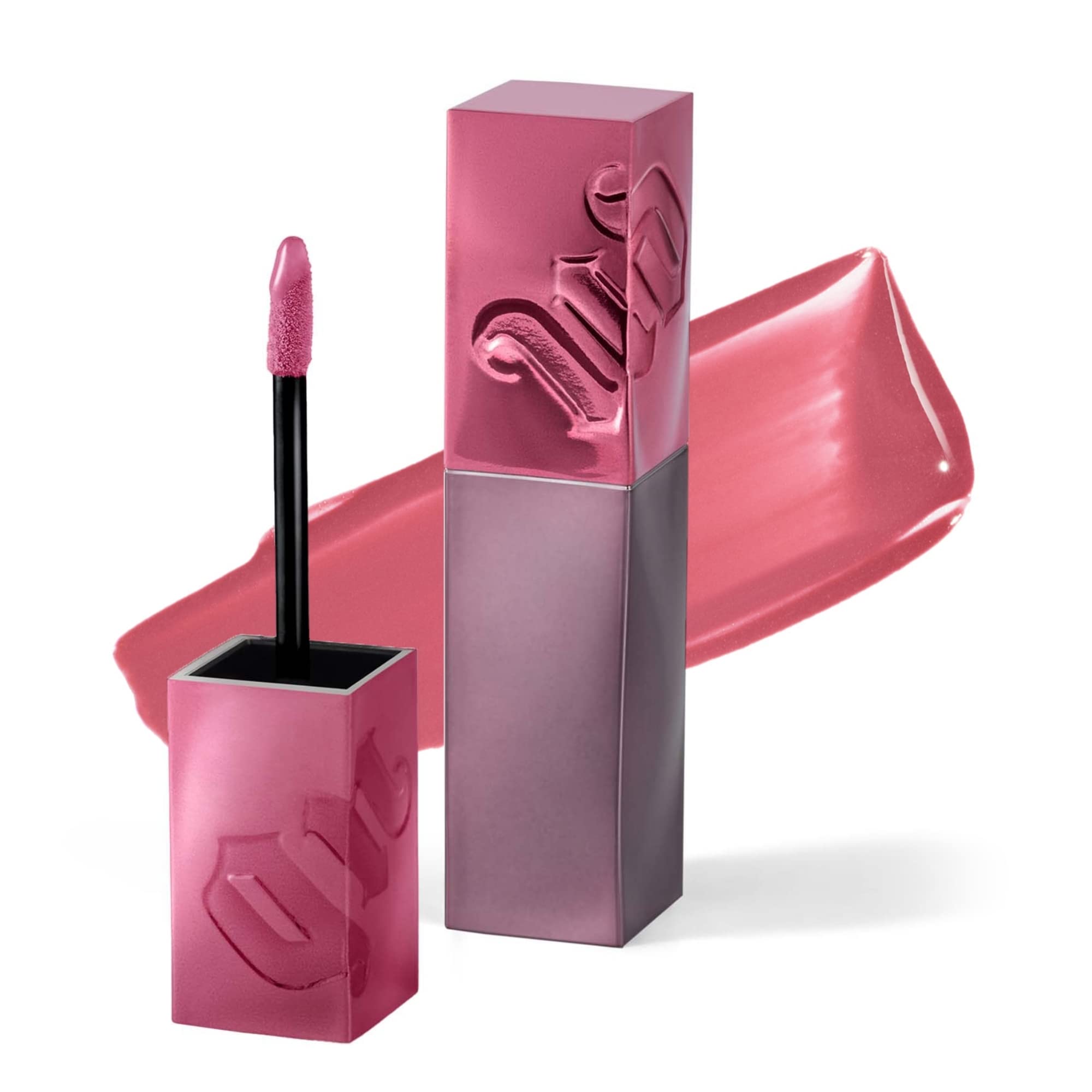 Urban Decay Vice Lip Bond Glossy Longwear Liquid Lipstick (Cuffed Up - Light Bubblegum Pink), Transfer-Proof, Smudge-Proof, Bold