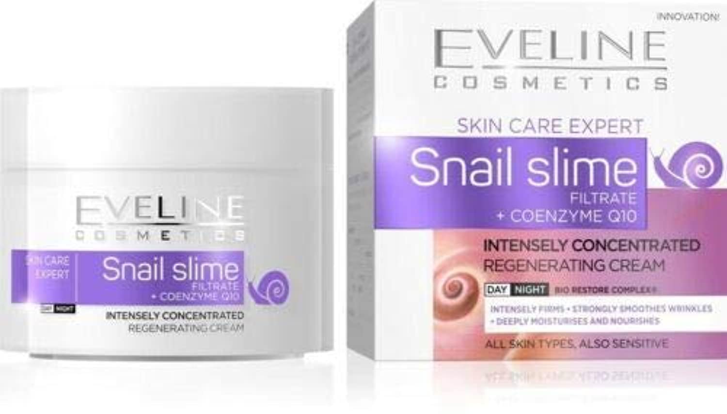 Eveline Cosmetics Skin Care Expert Snail Slime Day and Night Cream