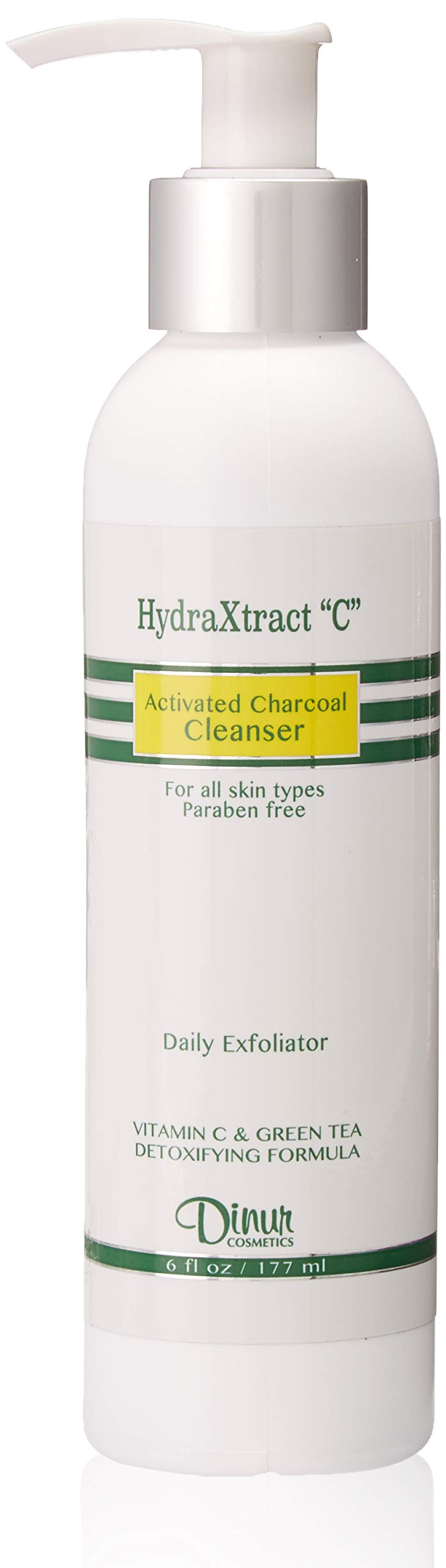 Dinur Cosmetics HydraXtract C Activated Charcoal Cleanser Daily Exfoliator for Deep Cleansing Removes Dirt & Makeup Rich in Vita