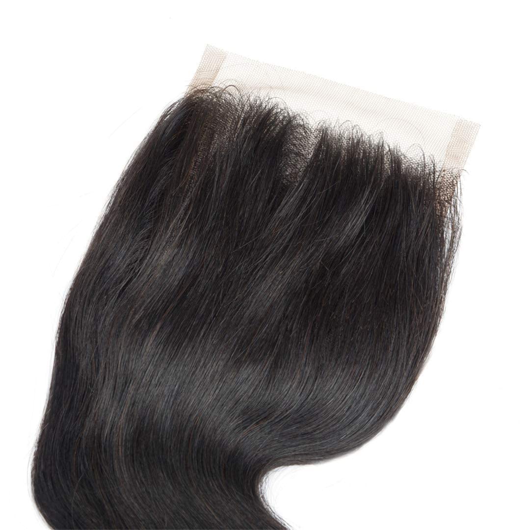 Selina Lace Closure 10 Inch Brazilian Body Wave Closure Free Part Lace Closure 4X4 Unprocessed Human Hair Natural Black Color Vi