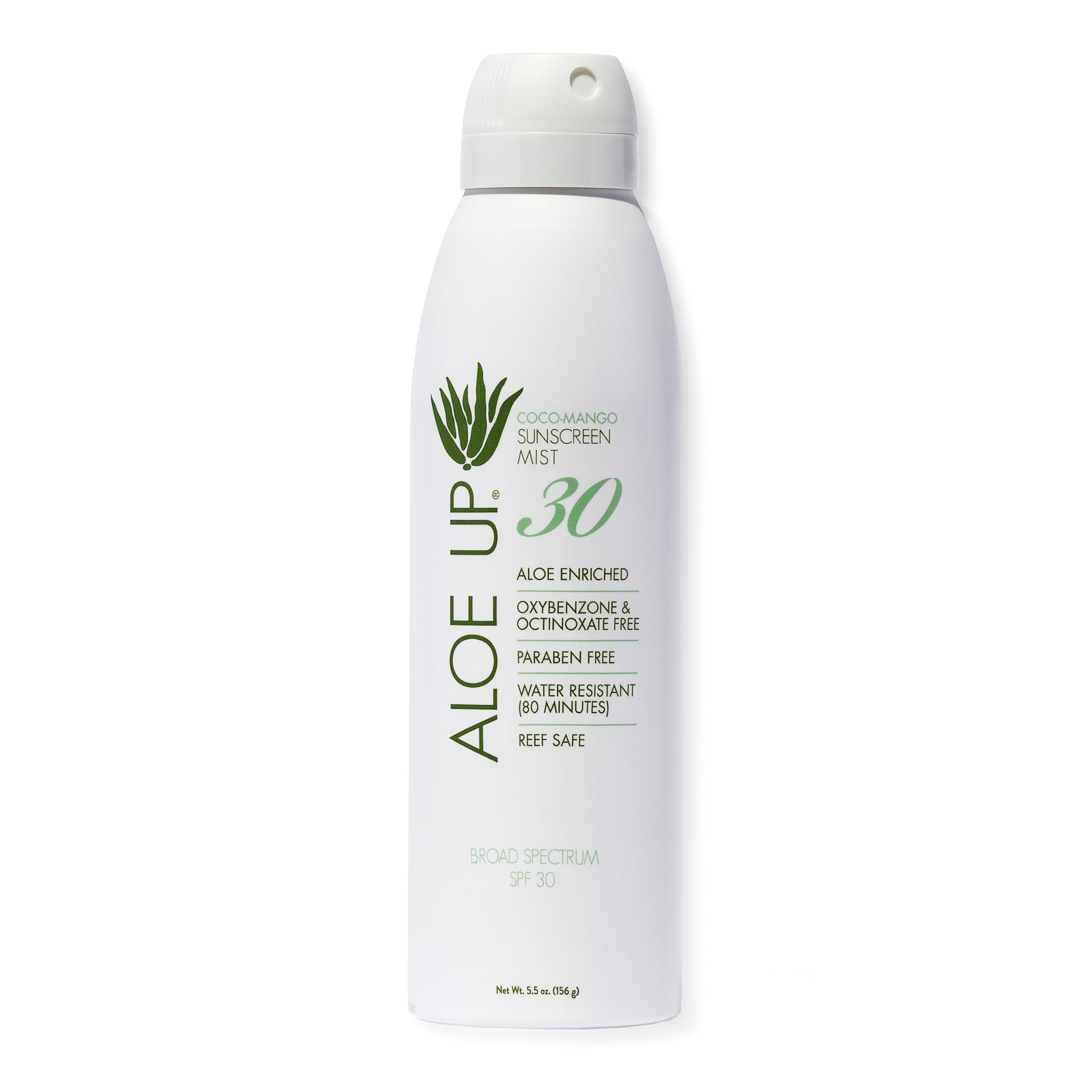Aloe Up White Collection Continuous Sunscreen Spray Spf 30 - Broad Spectrum Uva/Uvb Sunscreen Protector For Face And Body - With