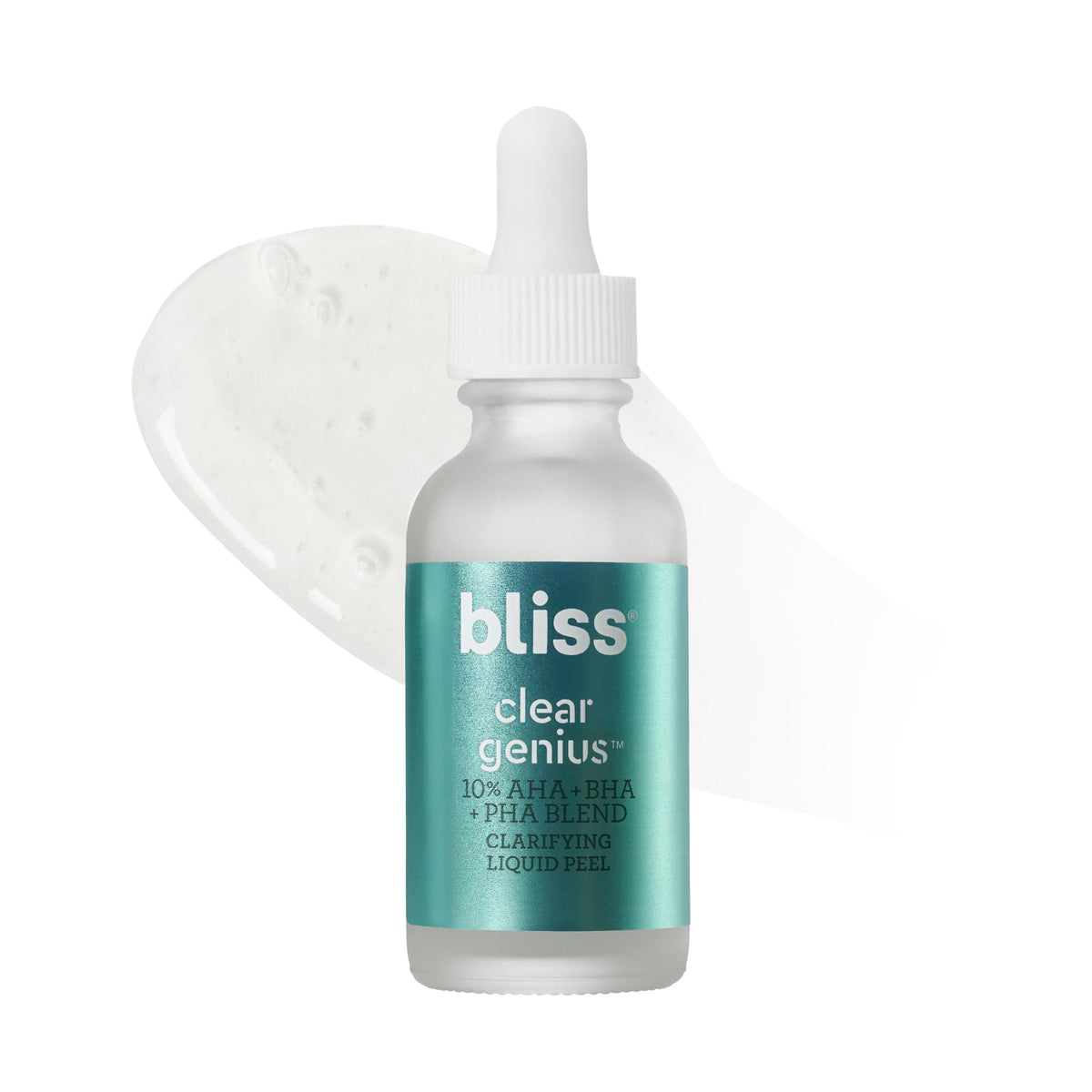 Bliss Clear Genius Clarifying Overnight Liquid Peel - 1 Fl Oz - Clear Pores & Exfoliate Skin - Non-Irritating - Clean - Vegan & 