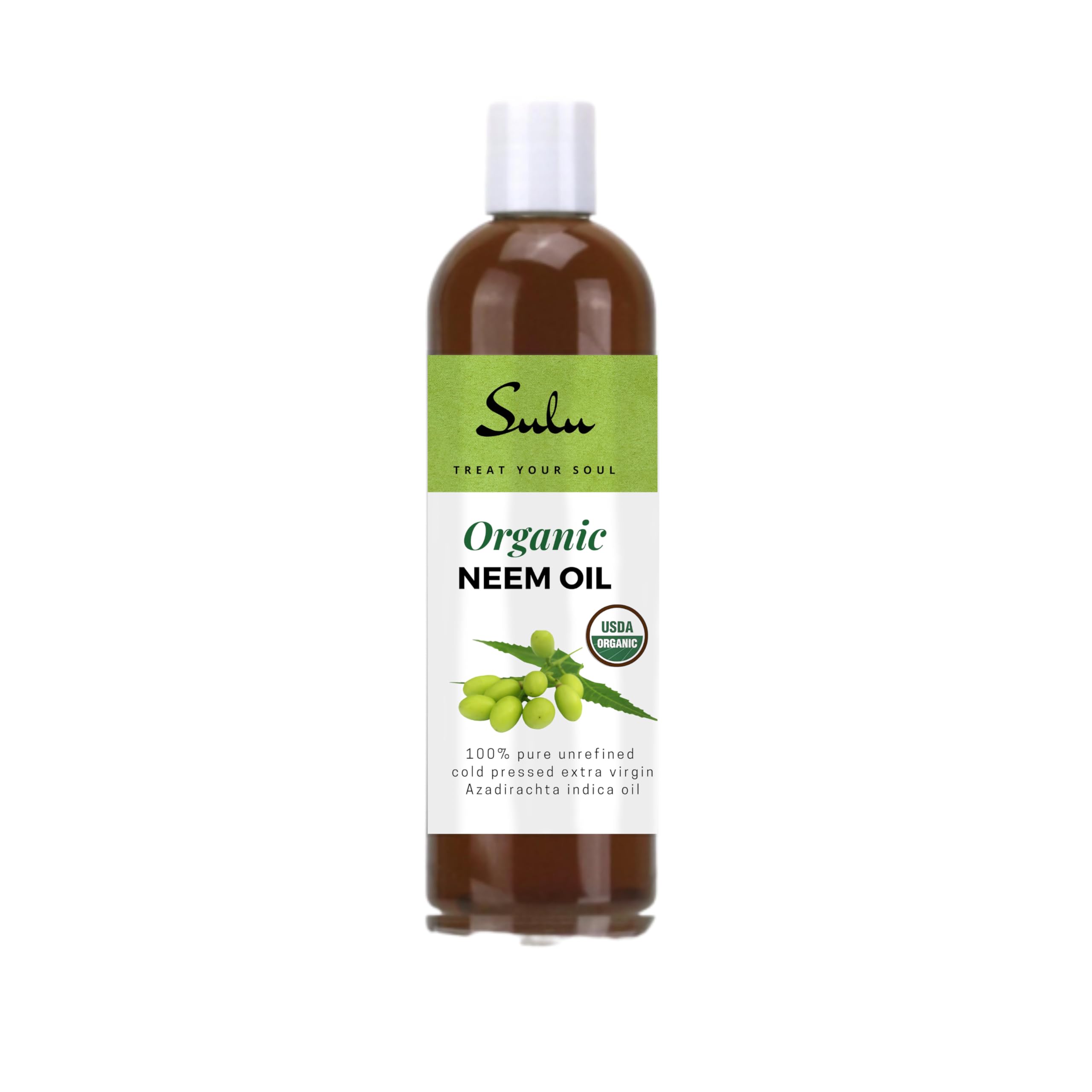100% Pure Organic Unrefined Virgin Cold Pressed Neem Oil 8 fl.oz