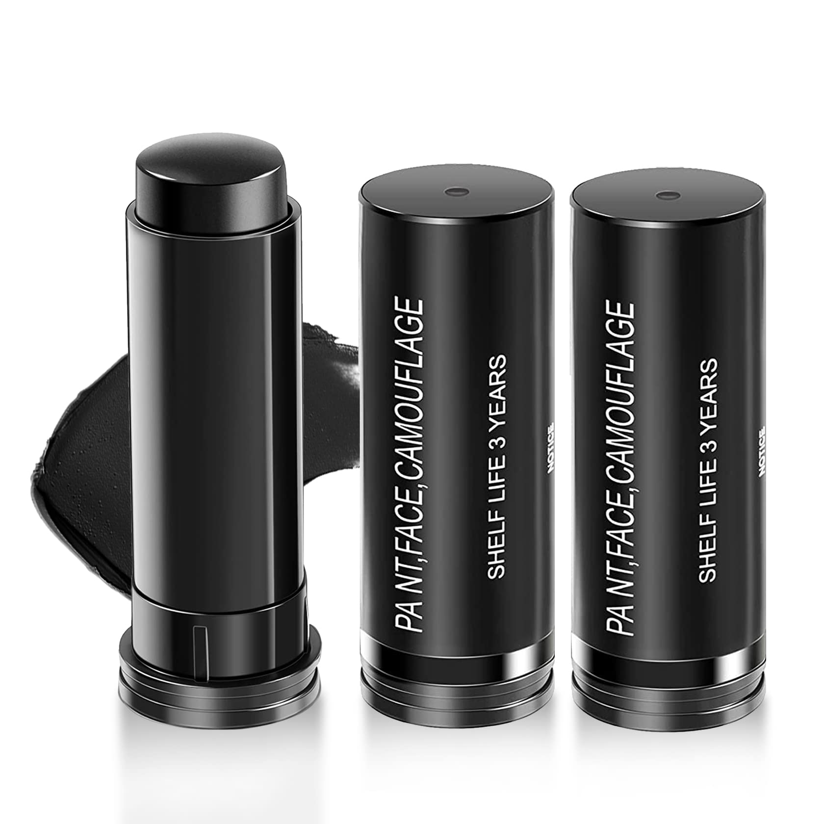 3Pcs Eye Black Baseball Stick Eyeblack Softball Stick Football Face Paint Sporting Body Paint Kit For Athletes Costume Accessori