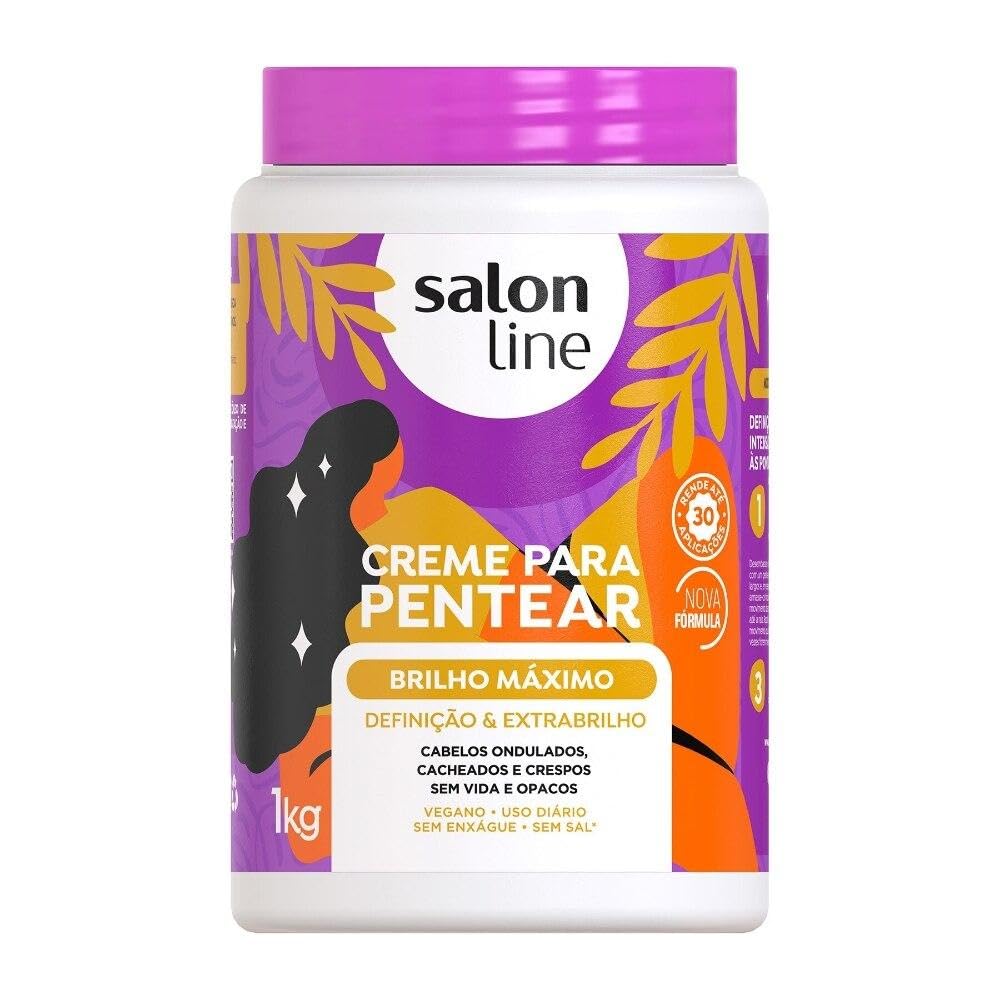 Linha Tratamento (Creme Para Pentear) Salon Line - Brilho Maximo 1000 Gr - (Salon Line Treatment (Combing Cream) Collection - Ma