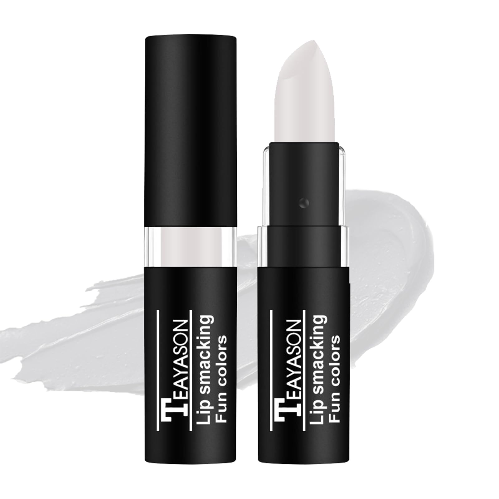 AKARY White Matte Lipstick Lip Gloss Long Lasting, Camo Face Paint Cream-blendable Stick Goth Lipstick Makeup, Body Paint Profes