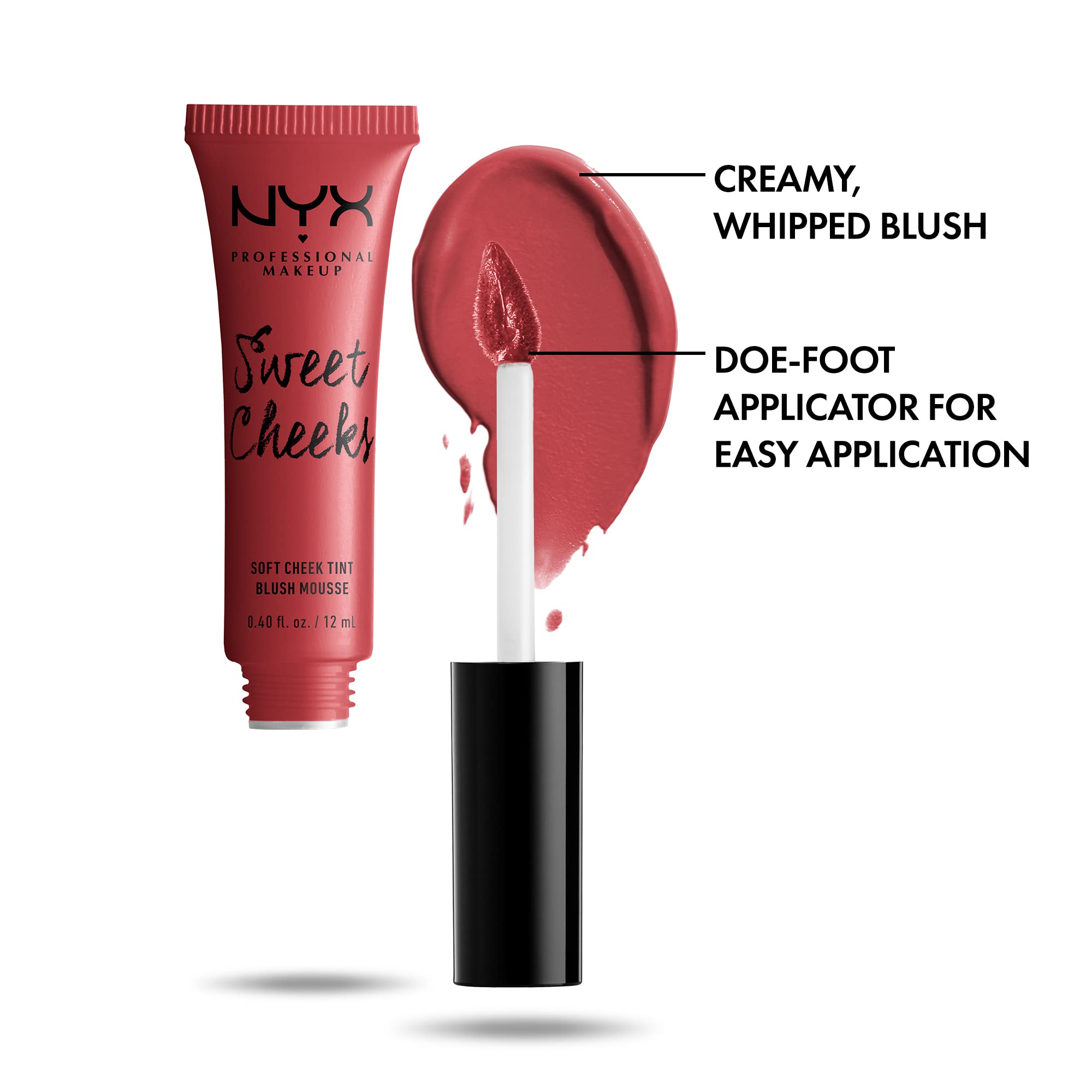 NYX PROFESSIONAL MAKEUP Sweet cheeks Soft cheek Tint, cream Blush - coralicious
